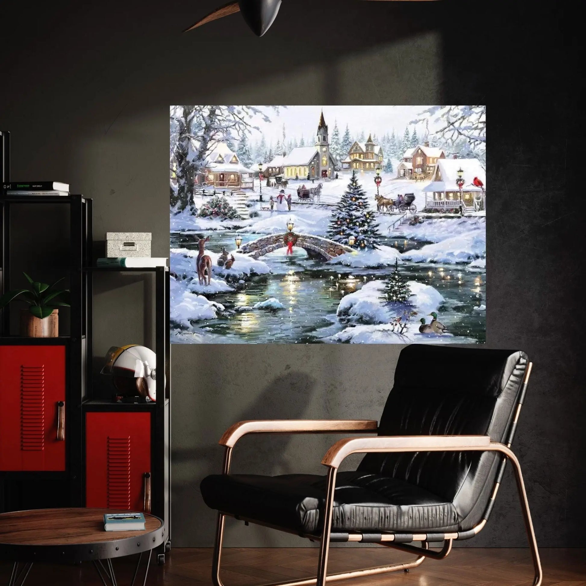 User Icy Lights Canvas Wall Art - Y Canvas