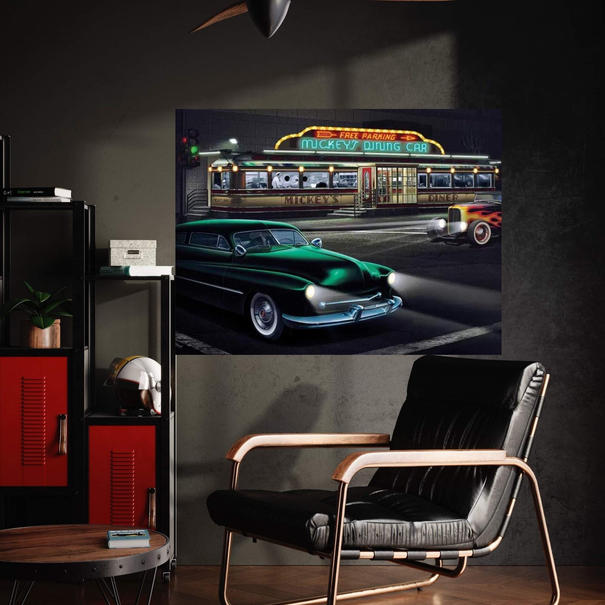 Mickey's Diner I Canvas Wall Art - Y Canvas