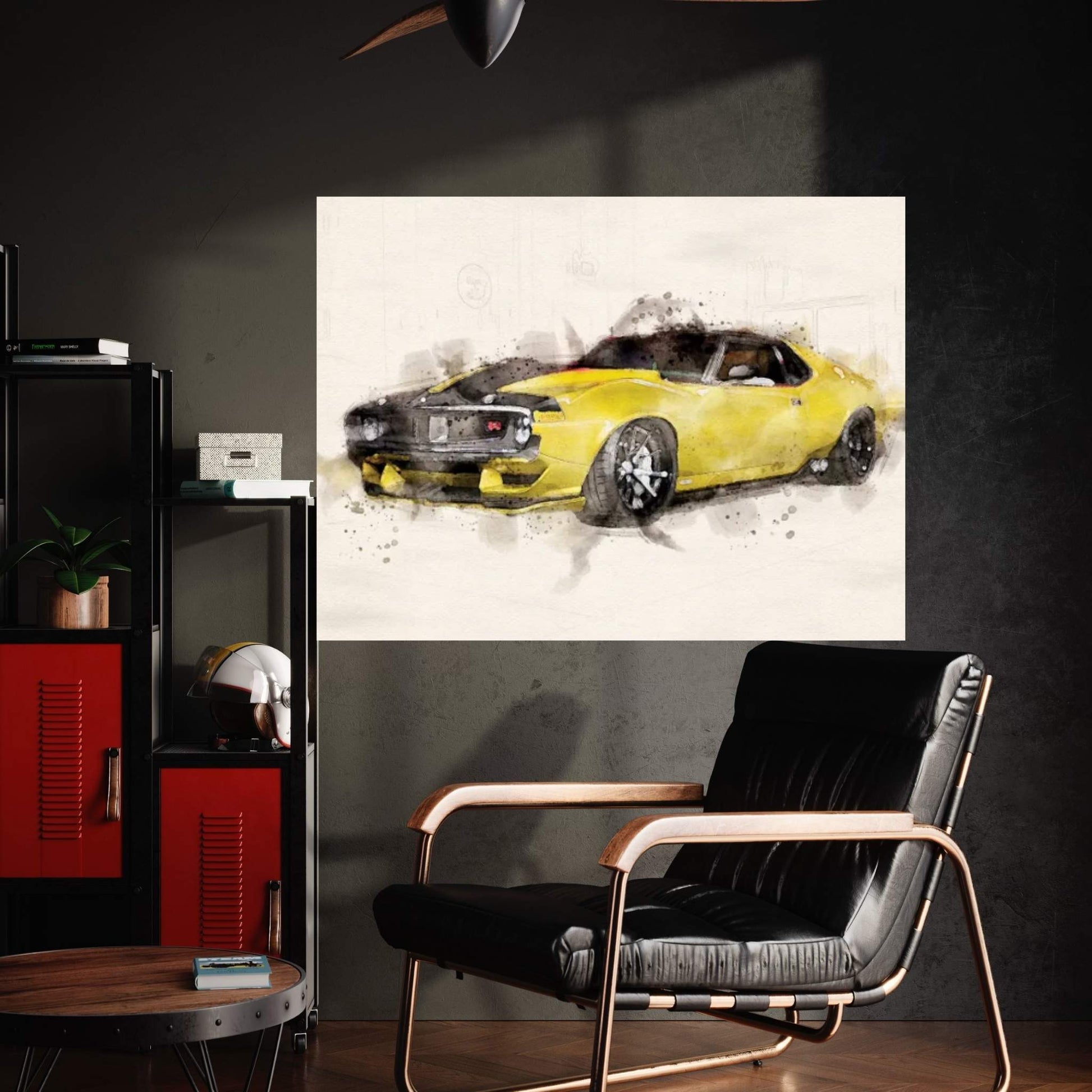 AMC Javelin Sports Car Canvas Wall Art - Y Canvas