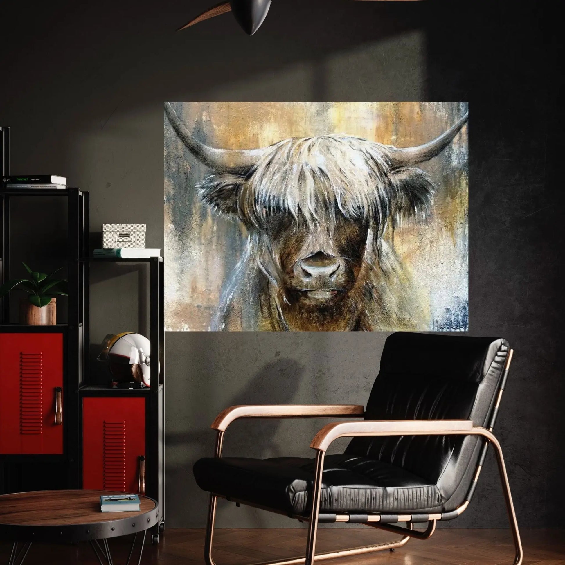 Highland Cow I Canvas Wall Art - Y Canvas