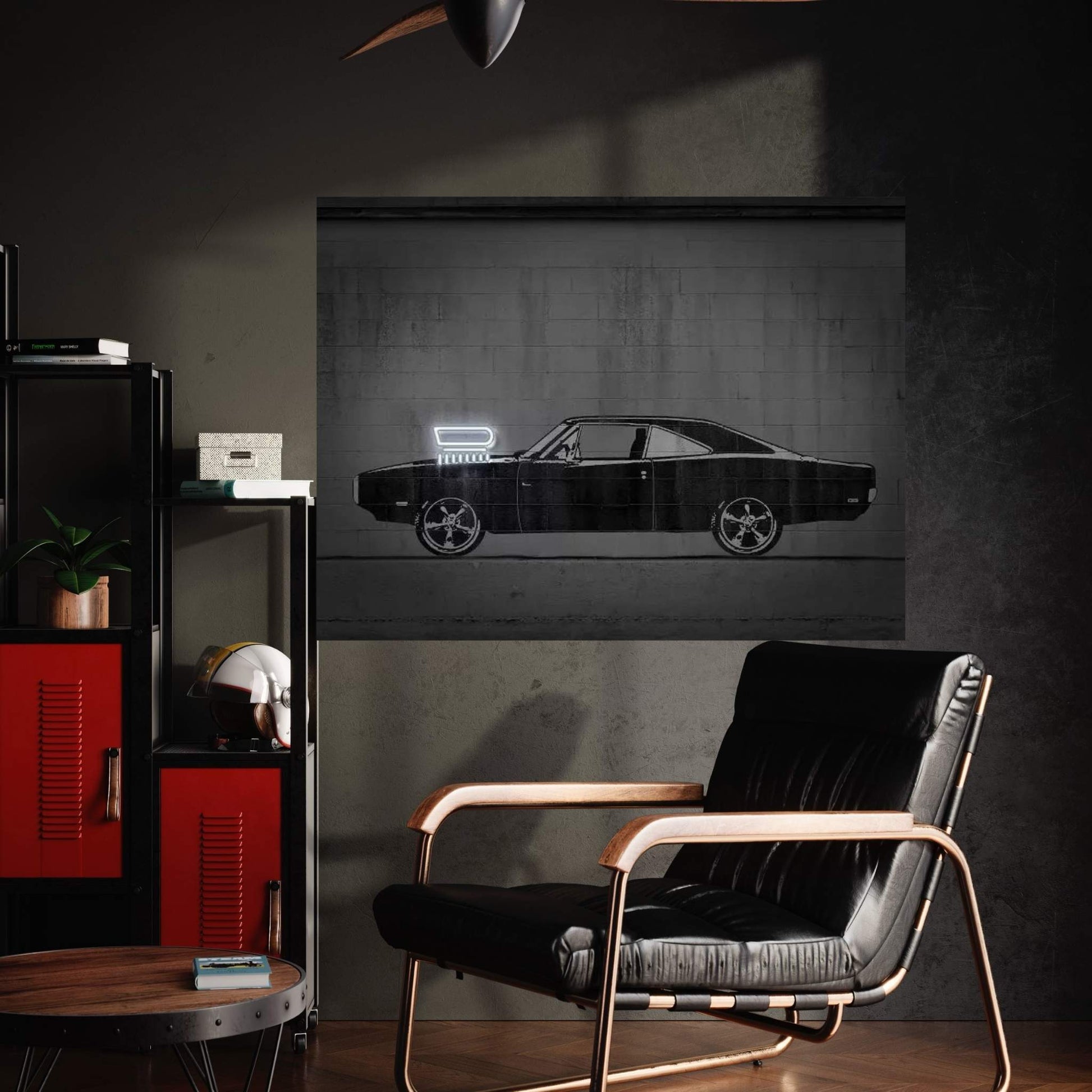 Charger Canvas Wall Art - Y Canvas