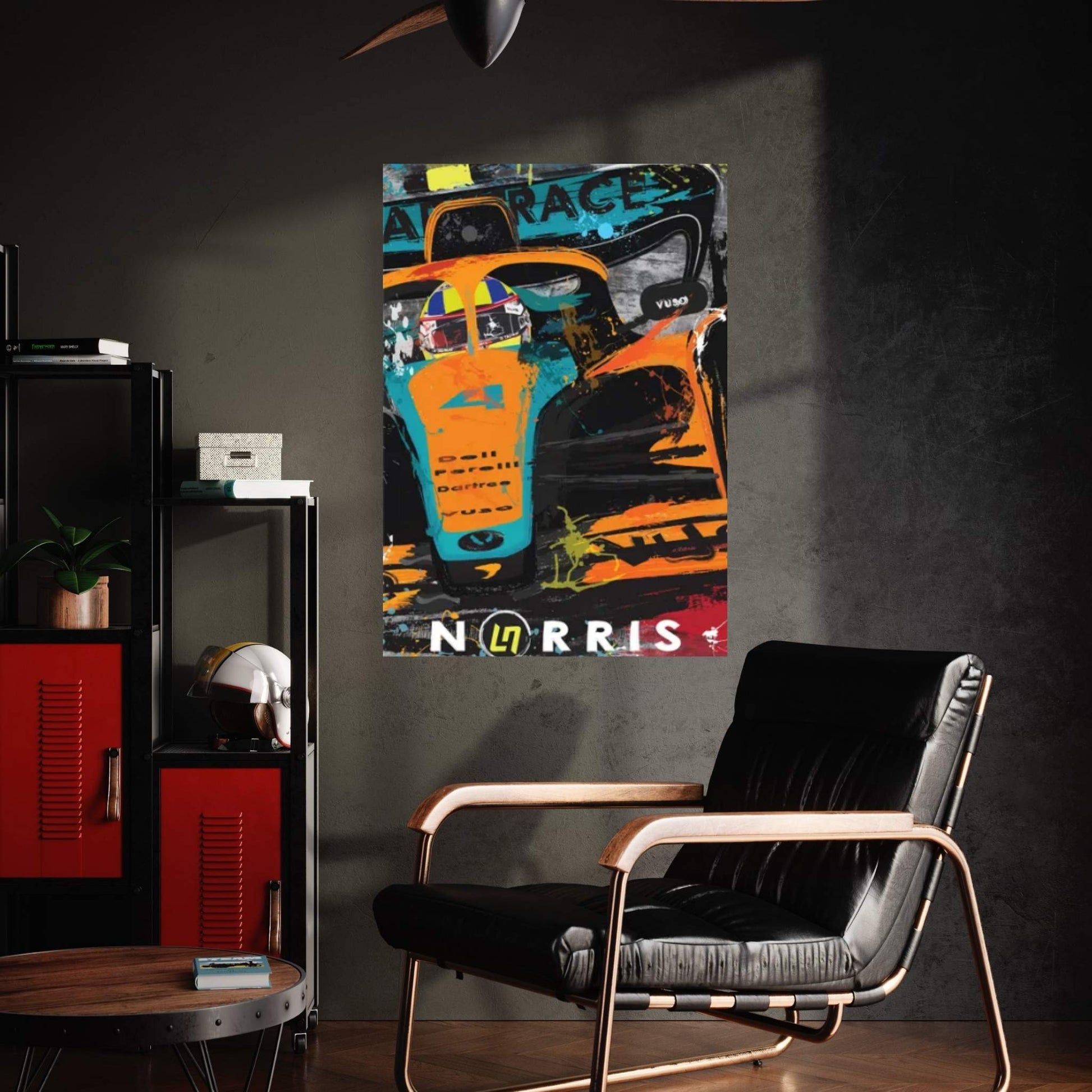 Lando Norris 4, McLaren F1 Poster Canvas Wall Art - Y Canvas