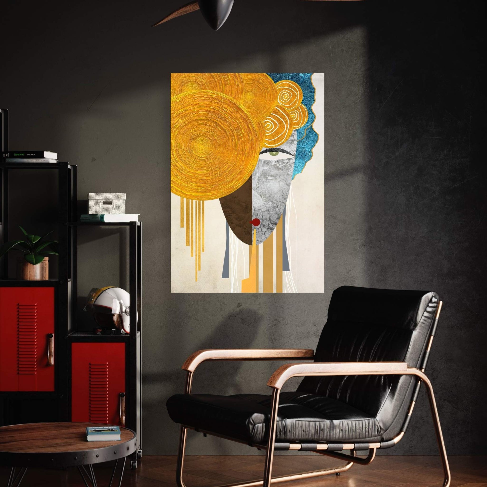 Picasso Style The Golden Tears Woman Reproduction Modern Canvas Wall Art - Y Canvas