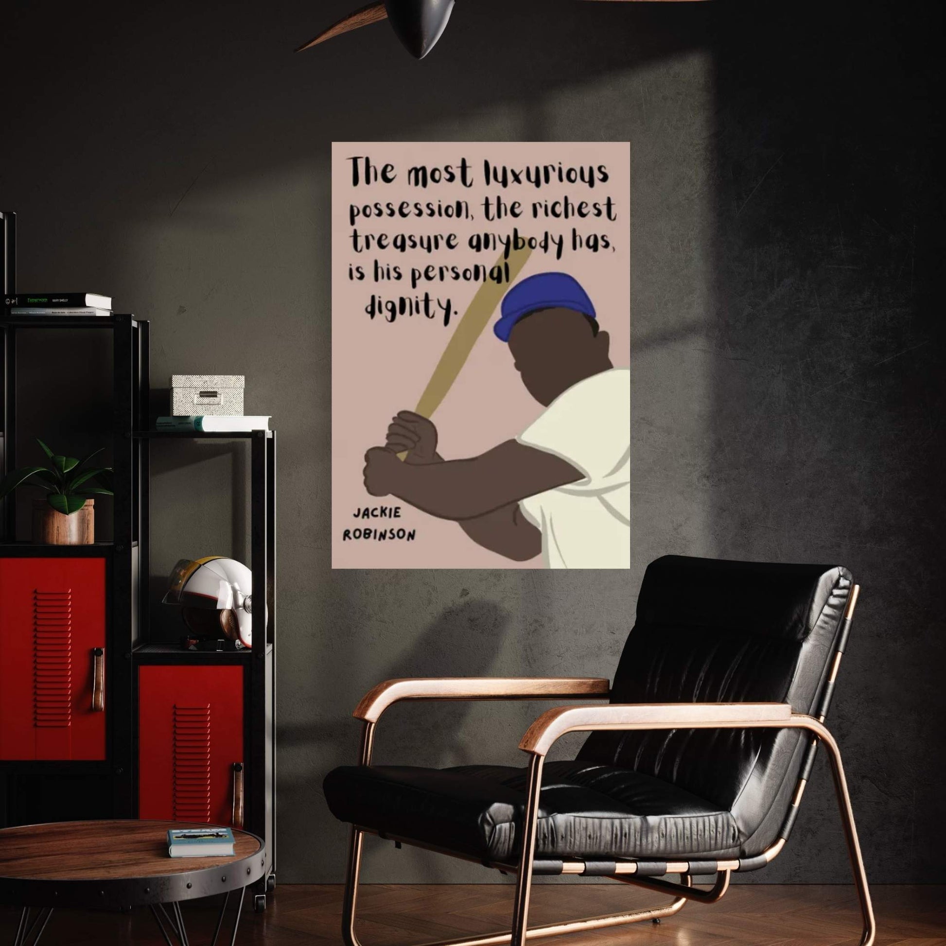 Jackie Robinson Quote Canvas Wall Art - Y Canvas