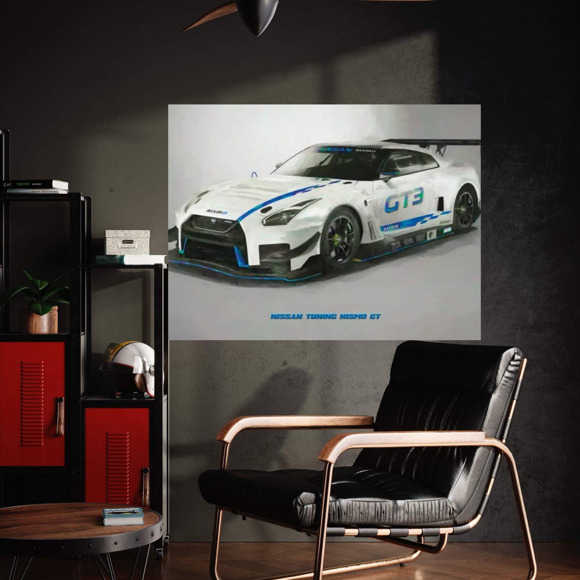 Nissan Tuning Nismo GT In Watercolor Canvas Wall Art - Y Canvas