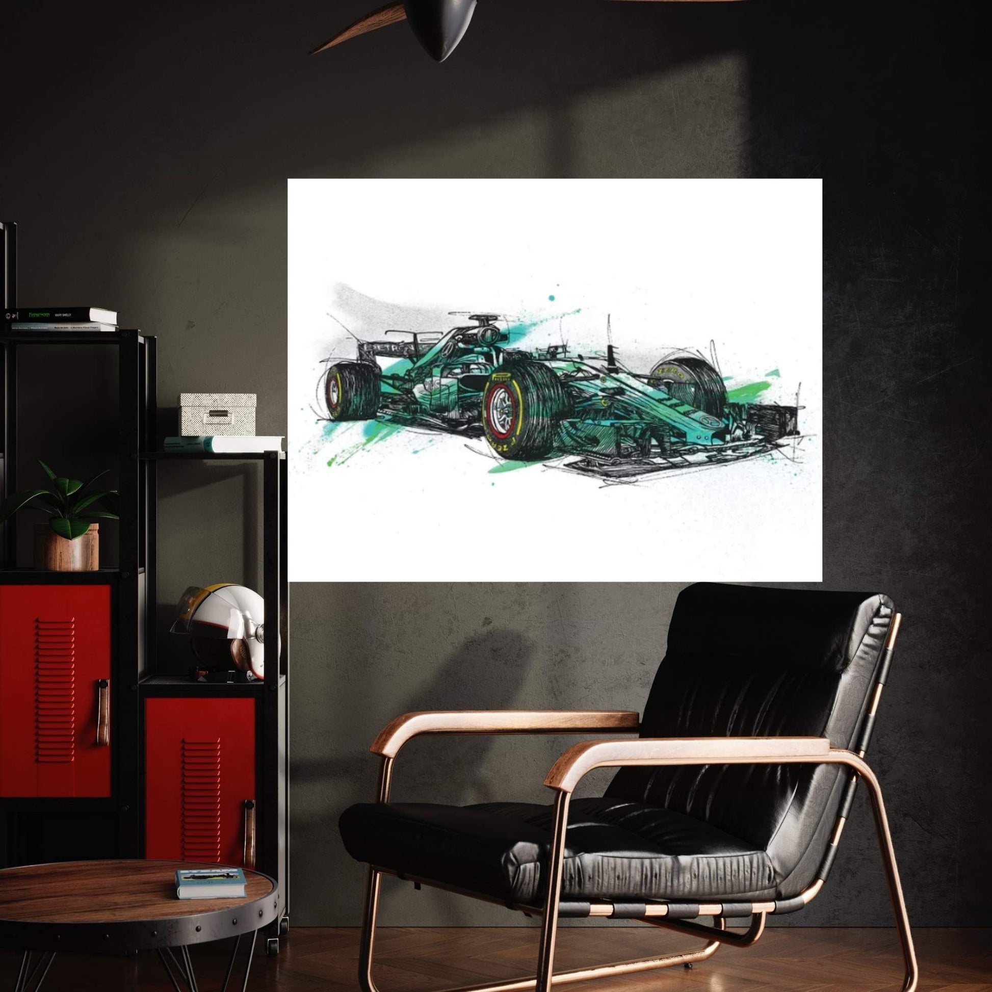 F1 Hamilton Canvas Wall Art - Y Canvas