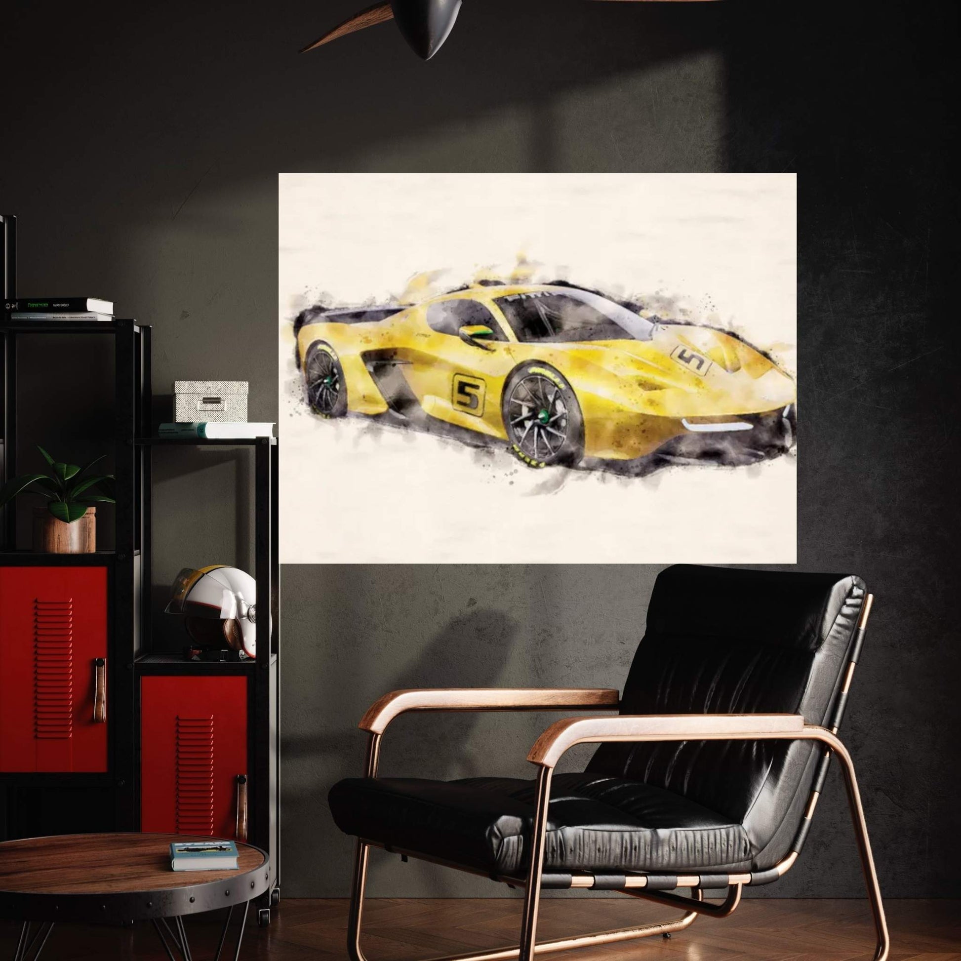 Fittipaldi EF7 Vision Sports Car V2 Canvas Wall Art - Y Canvas