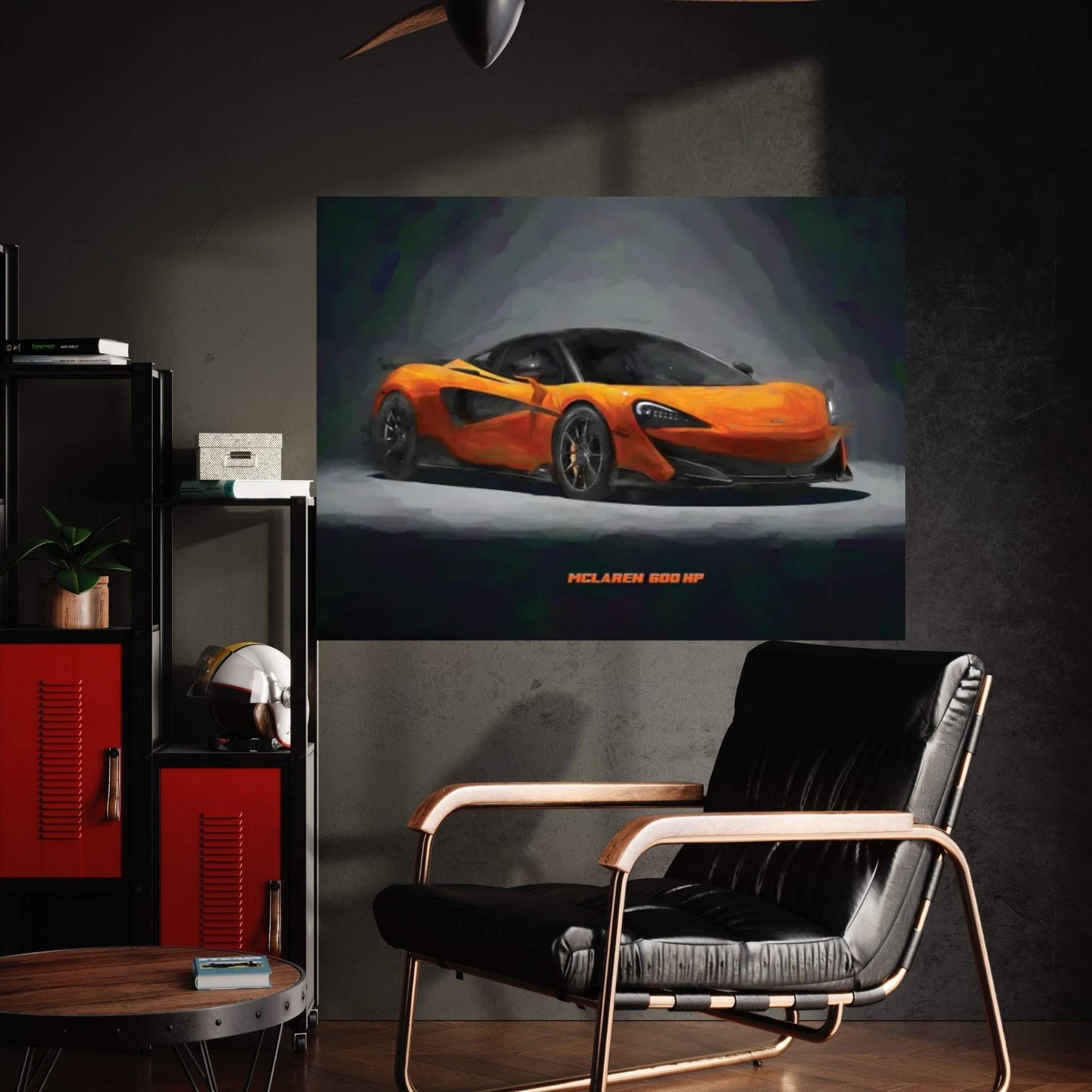 McLaren 600 HP In Watercolor Canvas Wall Art - Y Canvas