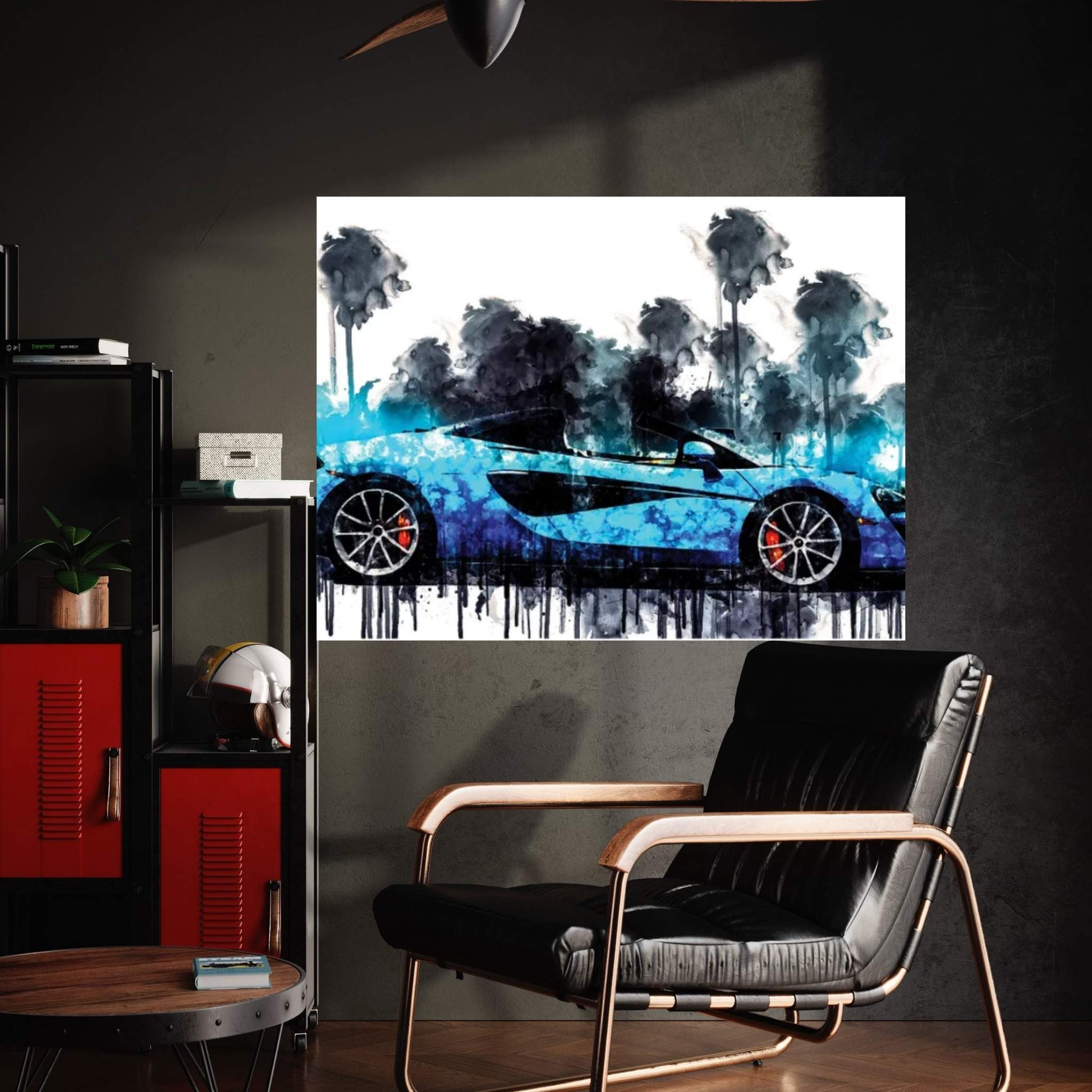 Car 2018 McLaren 570S Spider Canvas Wall Art - Y Canvas