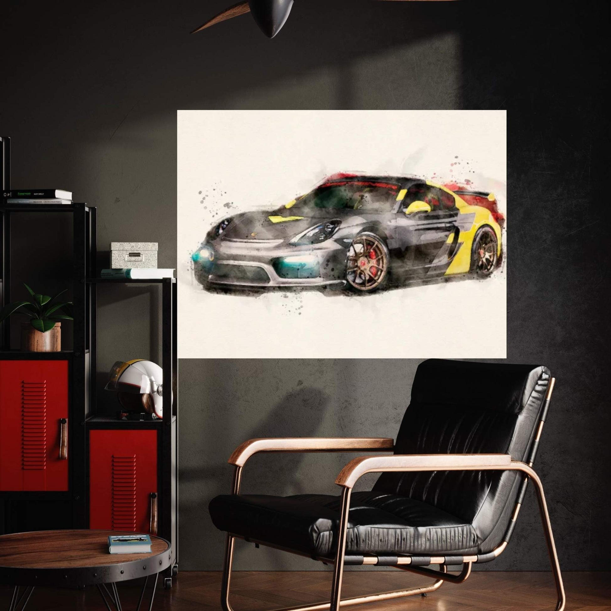 Porsche GT4 V II Canvas Wall Art - Y Canvas