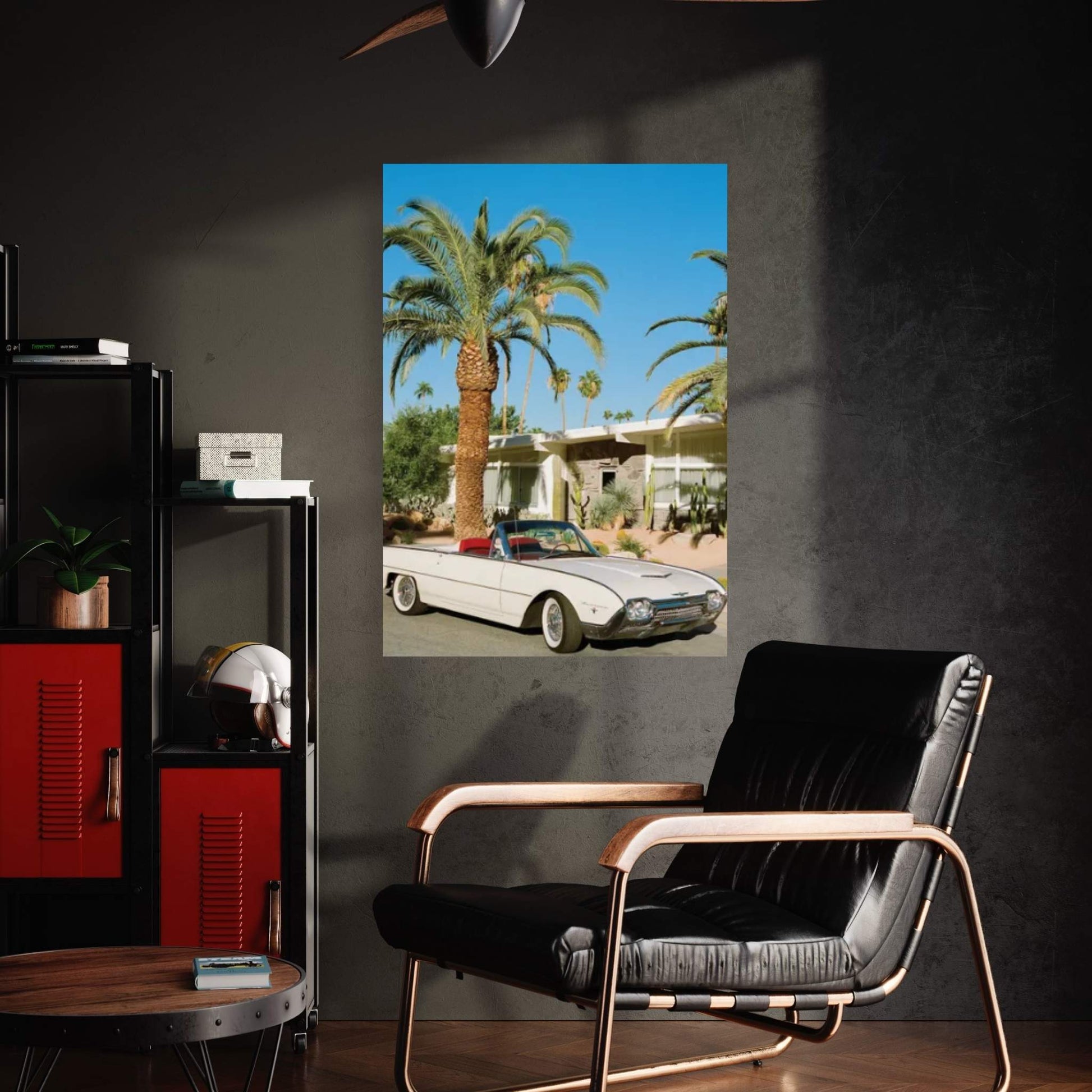 Palm Springs Thunderbird On Film Canvas Wall Art - Y Canvas