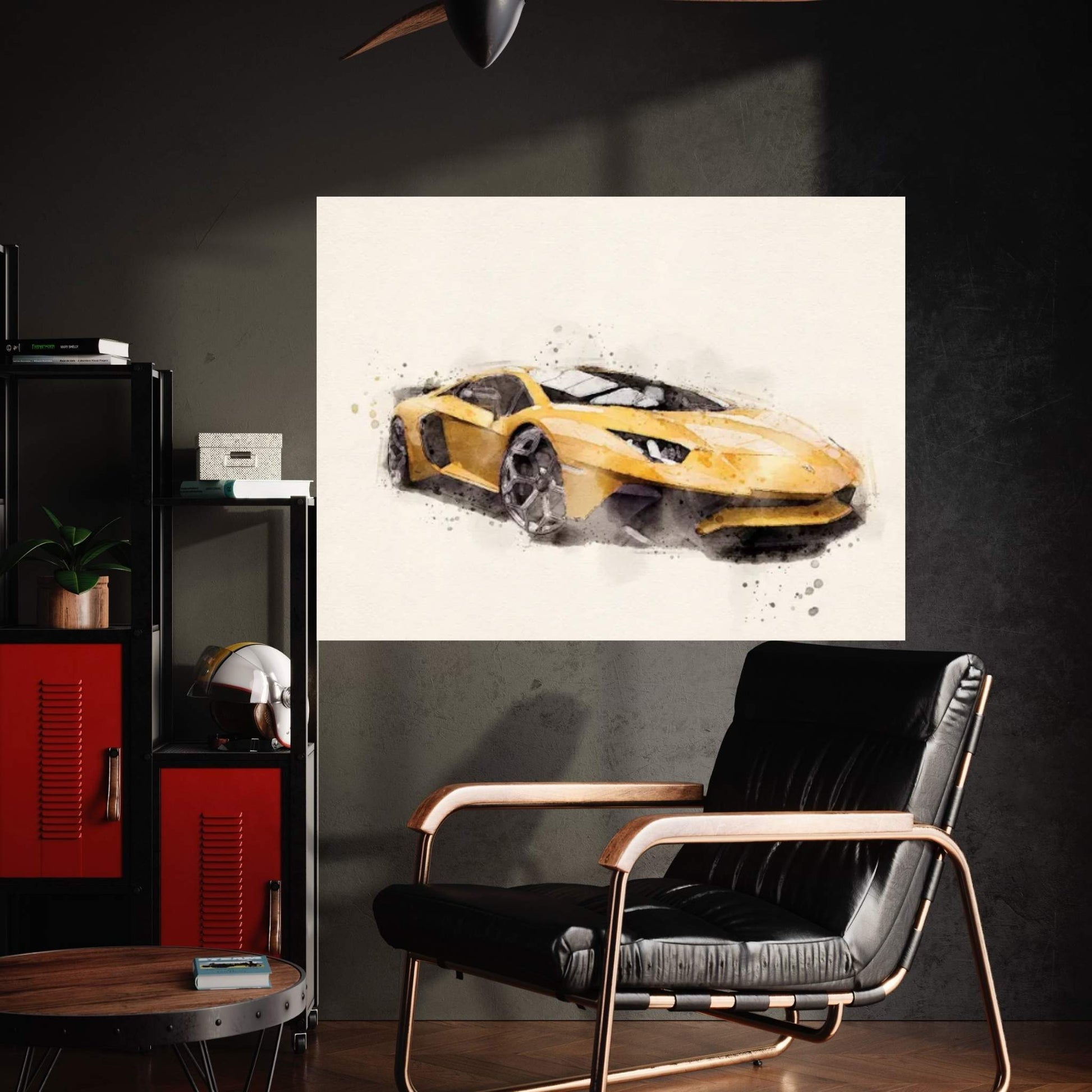 Lamborghini Aventador v II Canvas Wall Art - Y Canvas