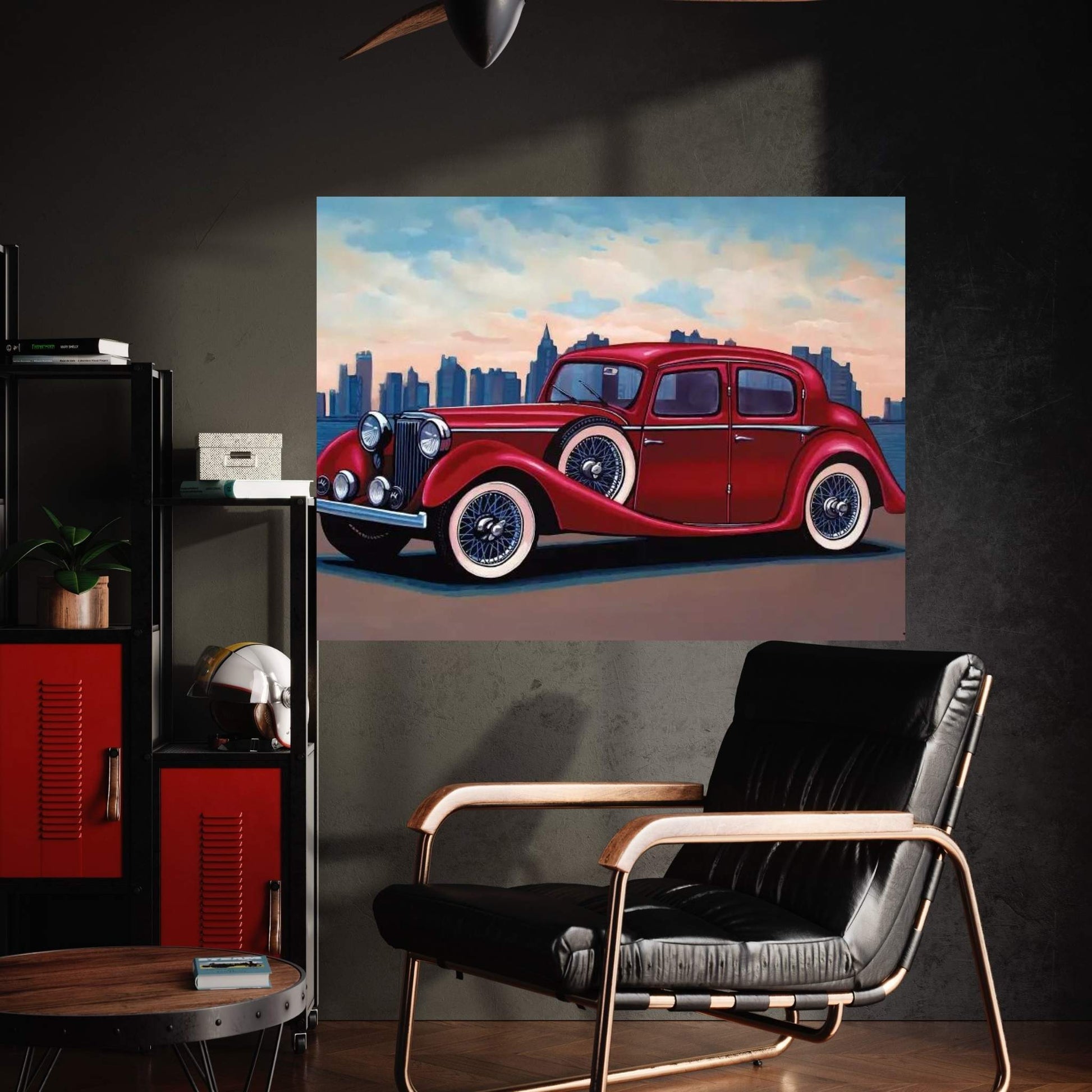 Jaguar SS Saloon Canvas Wall Art - Y Canvas