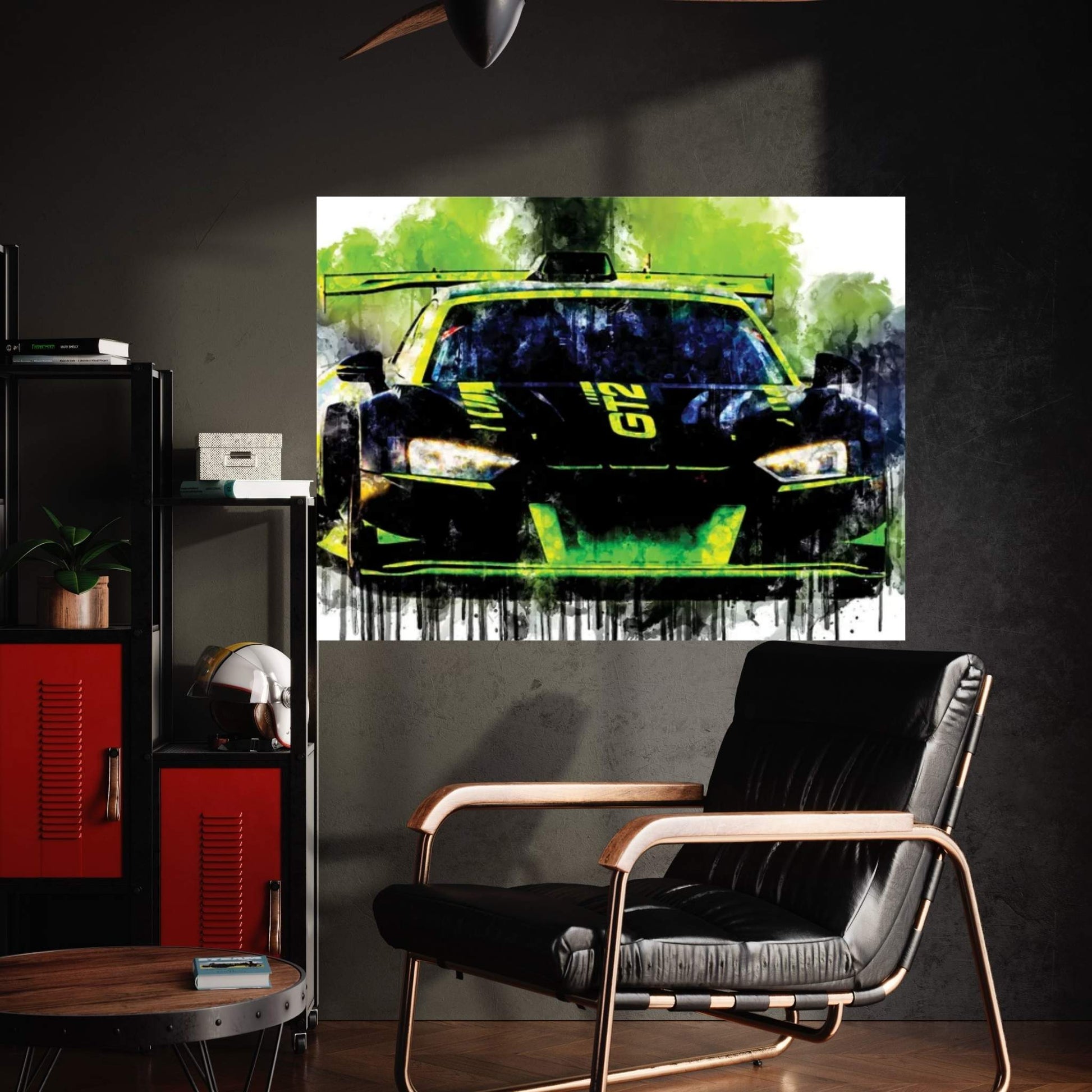 Audi R8 LMS GT2 Canvas Wall Art - Y Canvas