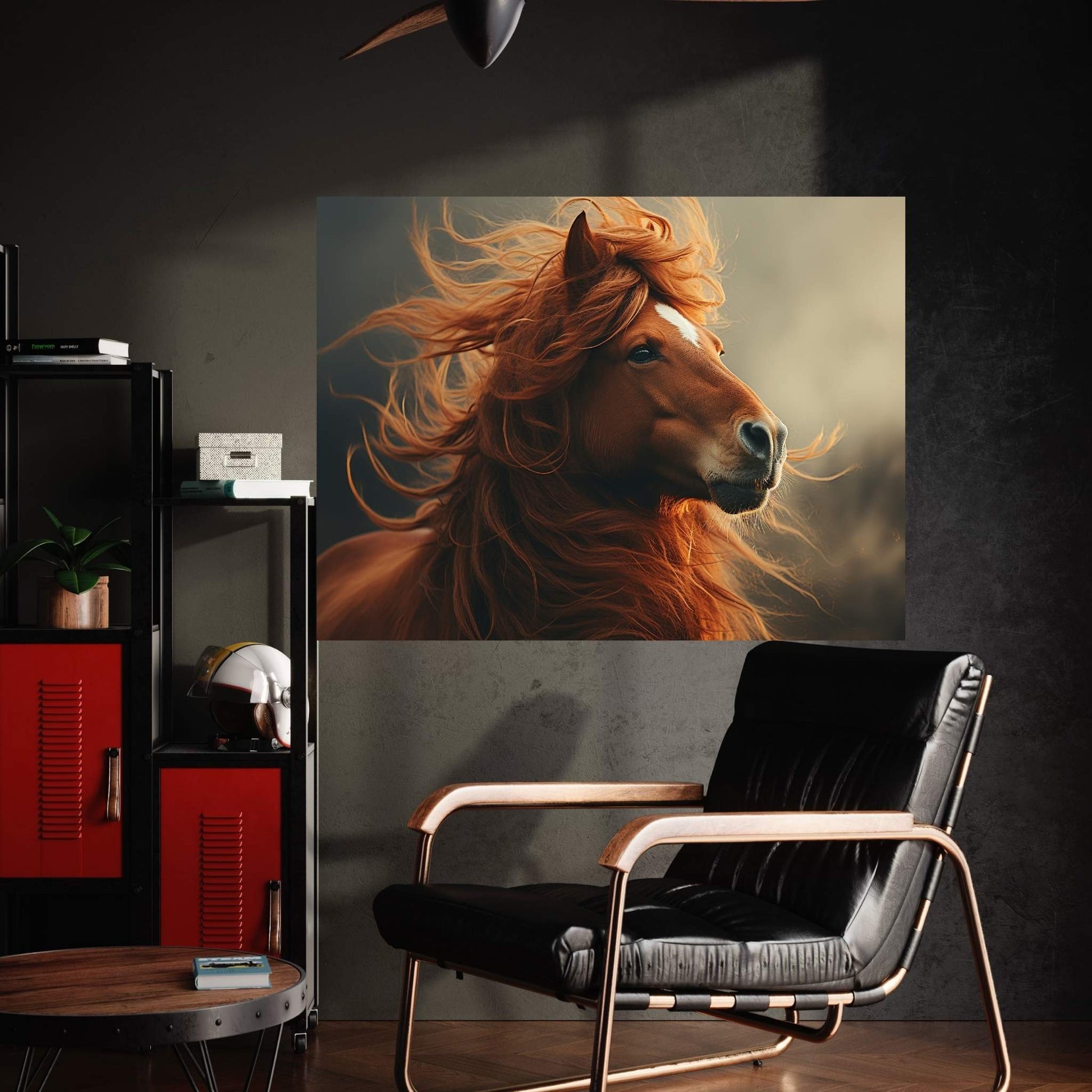 Beautiful Brown Horse Canvas Wall Art , Animal Wall Art - Y Canvas