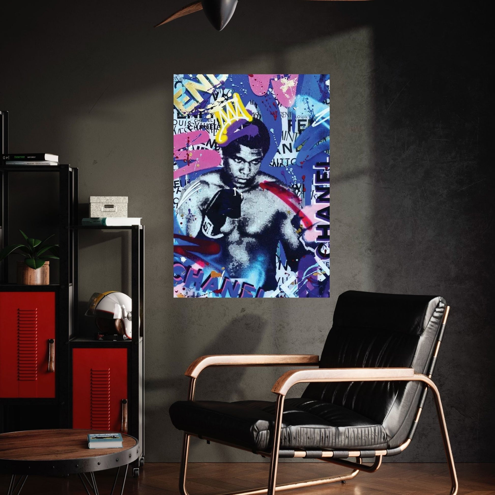Ali Brand Graffiti Canvas Wall Art - Y Canvas