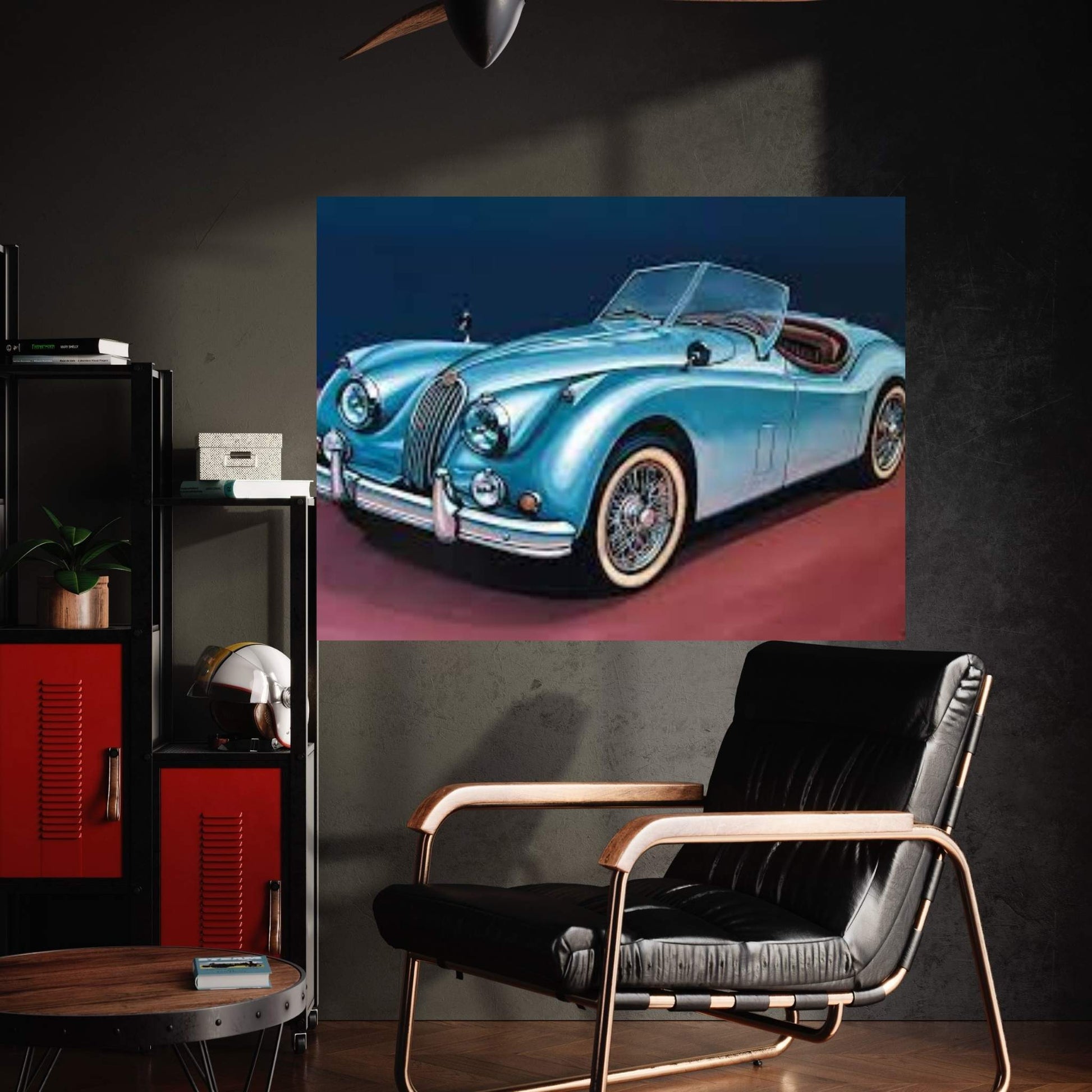 Jaguar Xk140 Cabrio Canvas Wall Art - Y Canvas