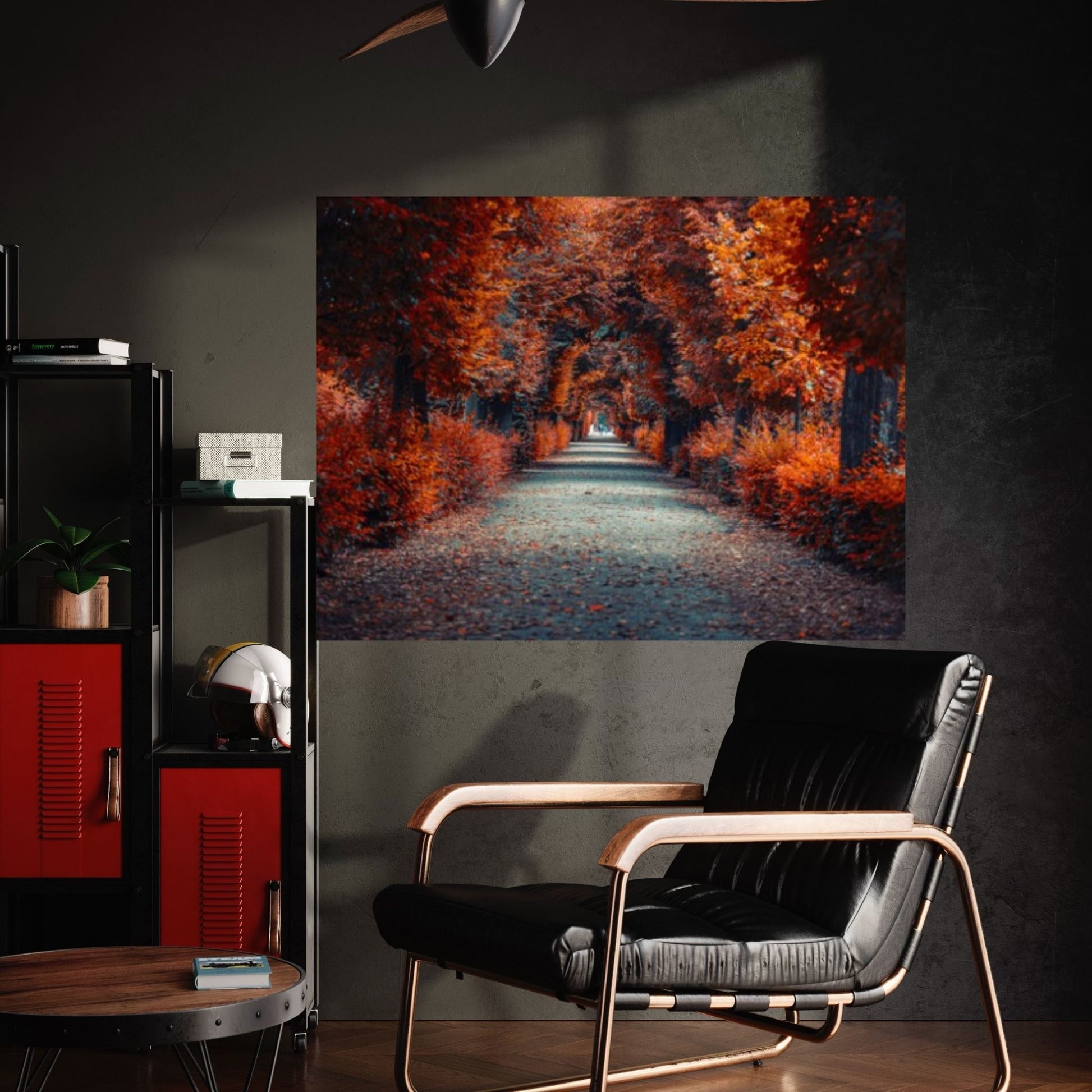 Autumn Landscape Canvas Wall Art Decor, Autumn Landscape Art Canvas, Forest Landscape Canvas Art - Y Canvas