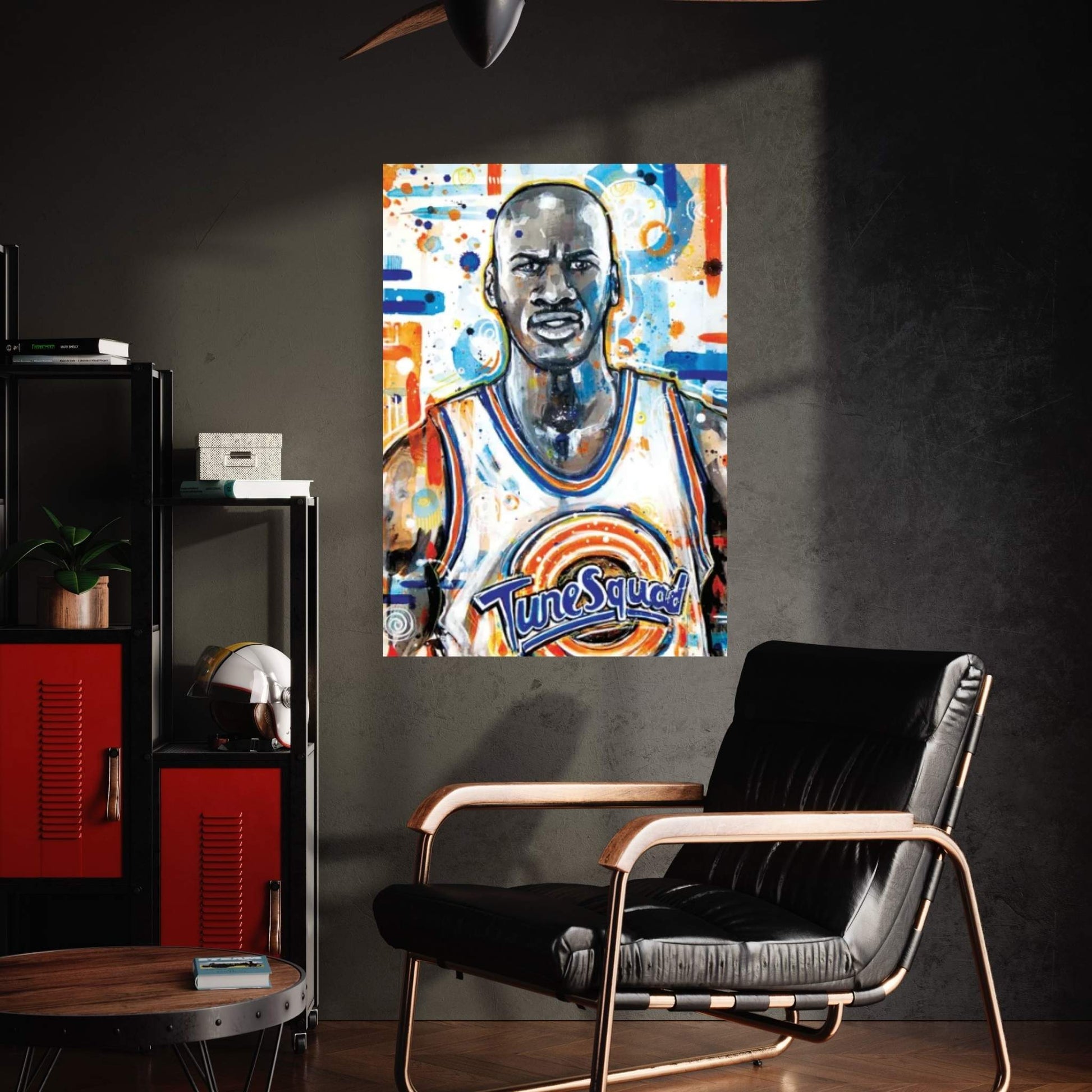 MJ Space Jam Canvas Wall Art - Y Canvas