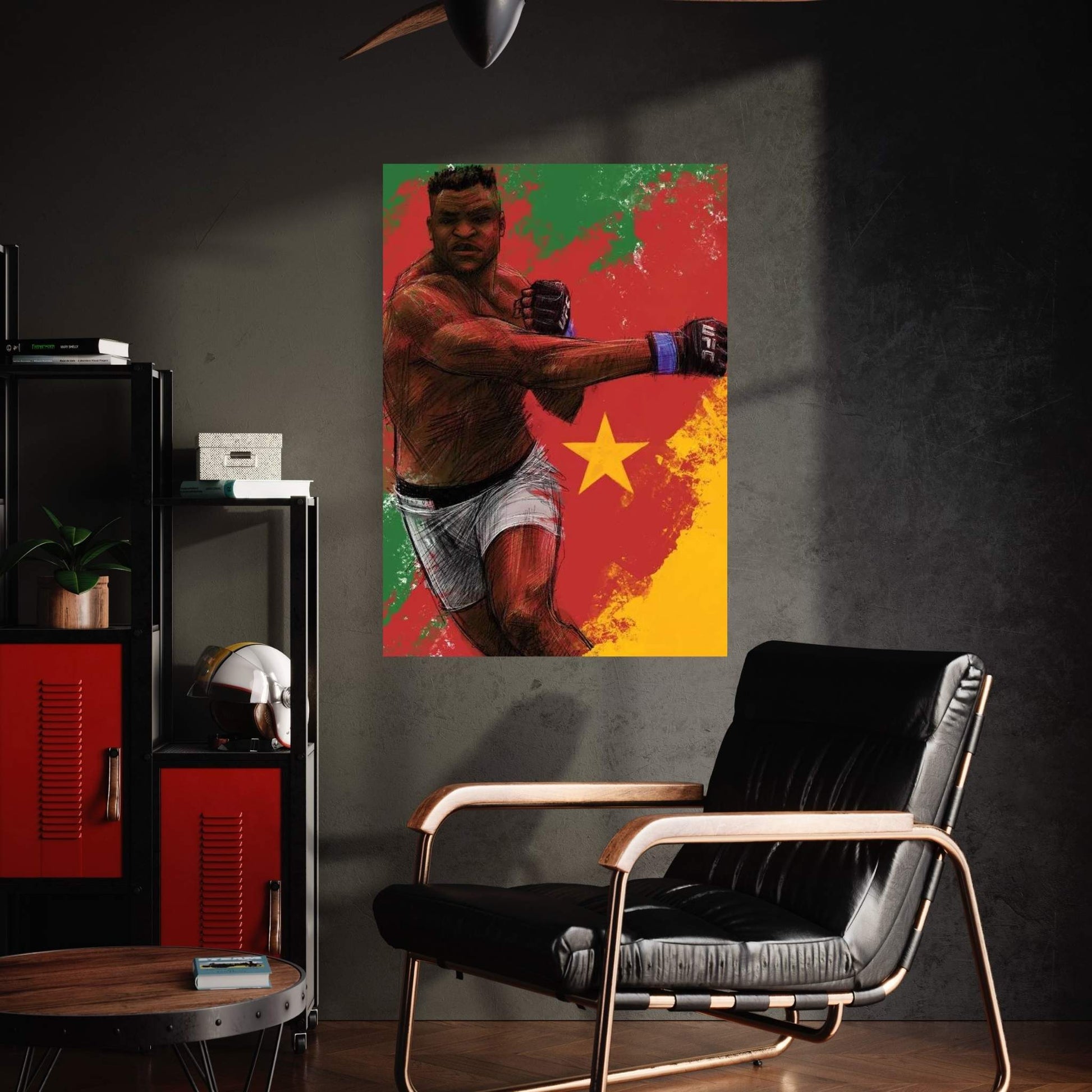 Francis Ngannou Canvas Wall Art - Y Canvas