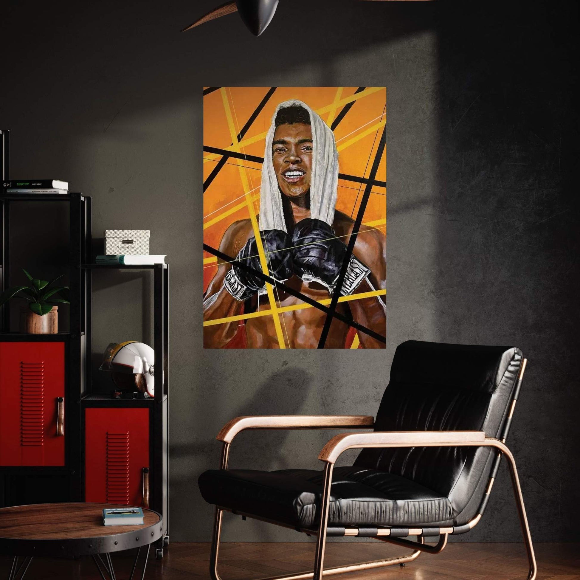 Young Ali Canvas Wall Art - Y Canvas