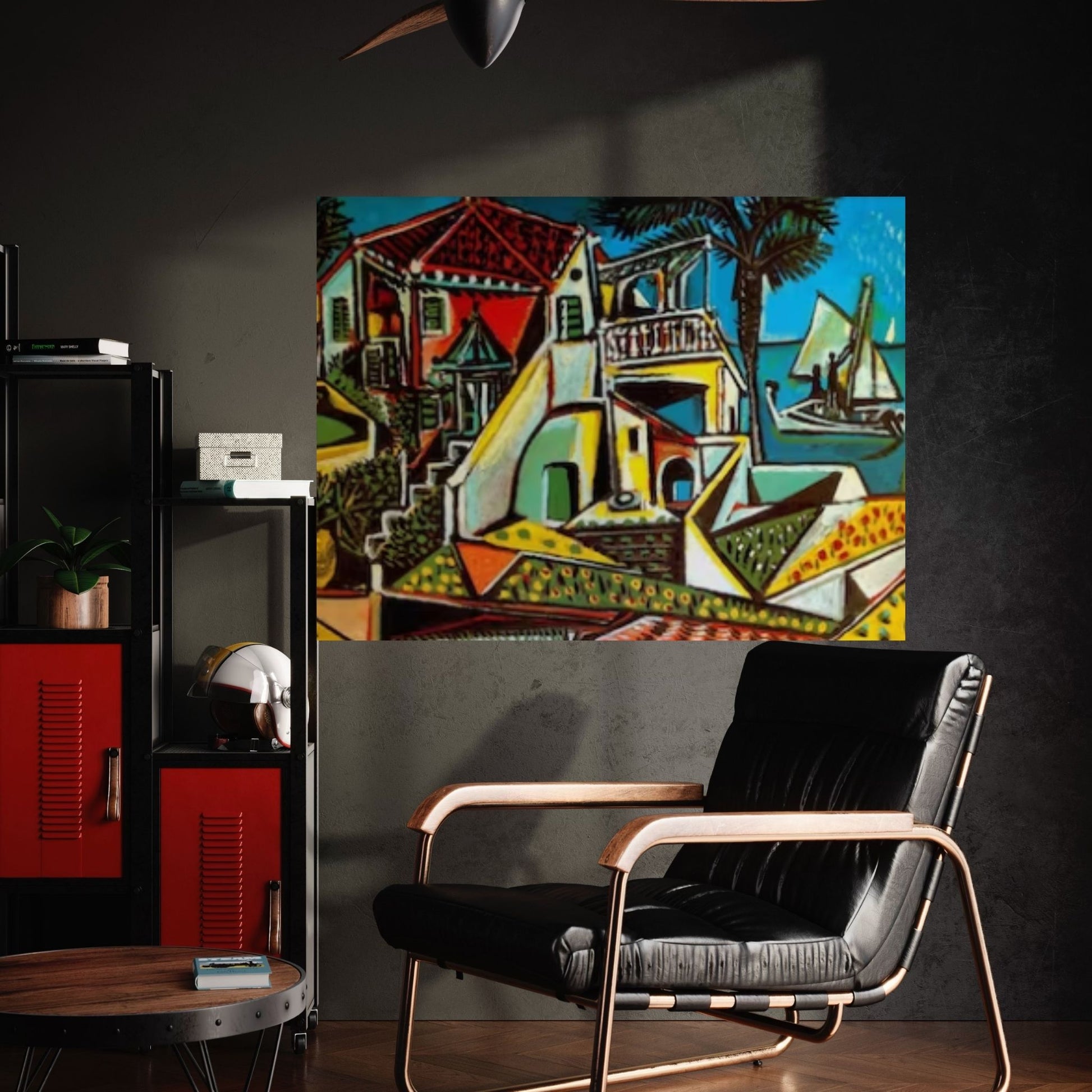 Picasso Mediterranean Landscape Masterpiece Wall Art, Cubism, Surrealism - Y Canvas