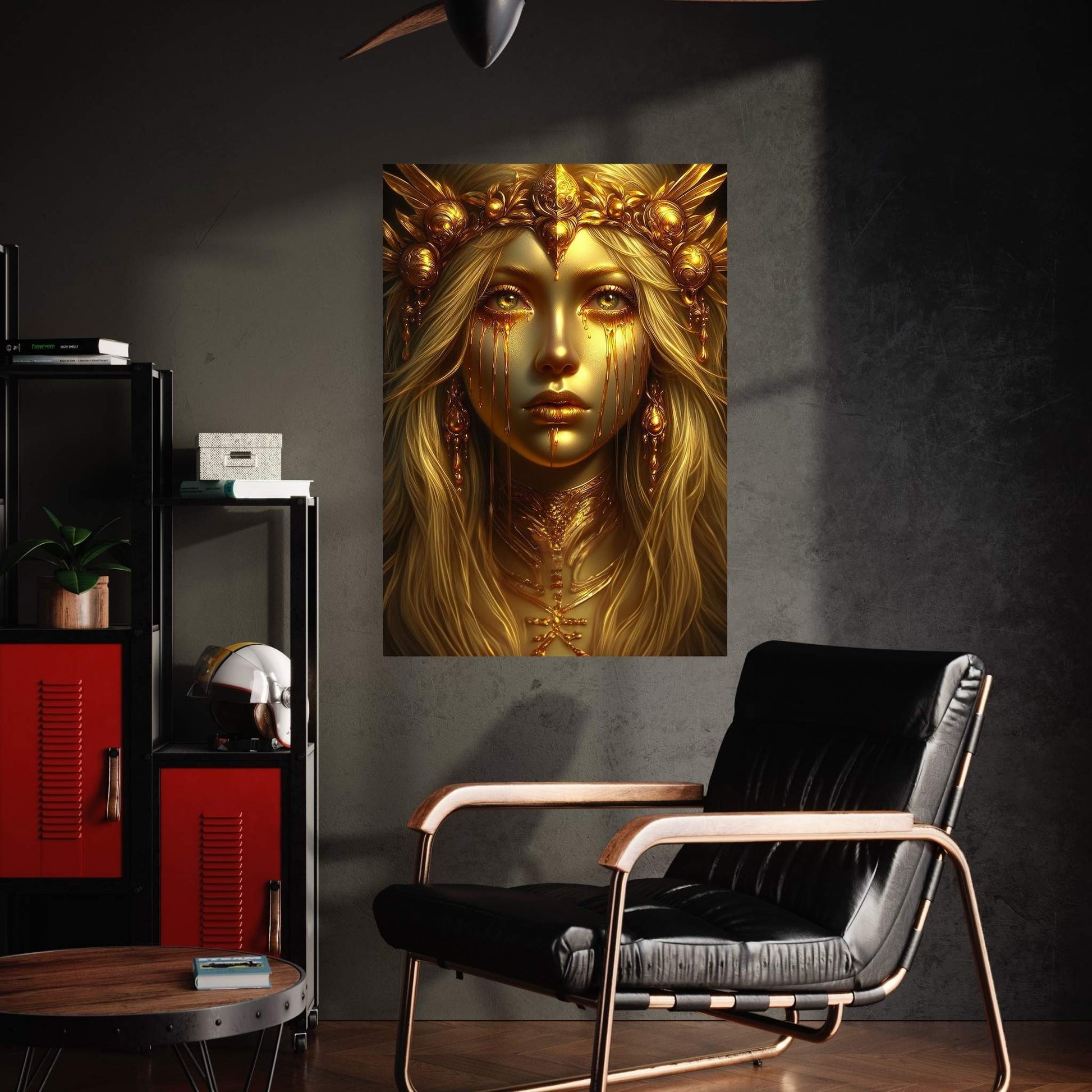 The Golden Tears Gustav Klimt Modern Abstract Reproduction Canvas Wall Art - Y Canvas