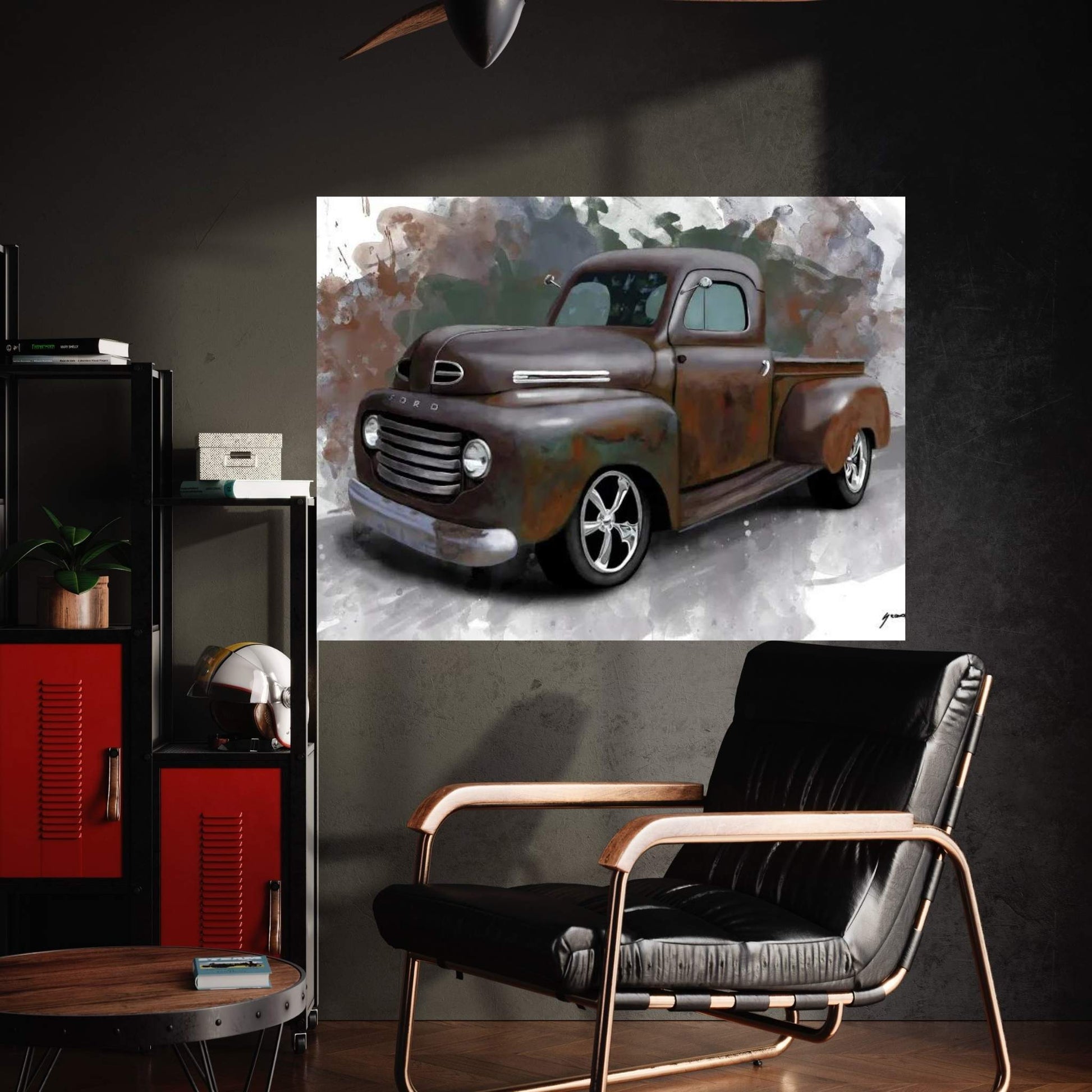 Rat Rod Canvas Wall Art - Y Canvas