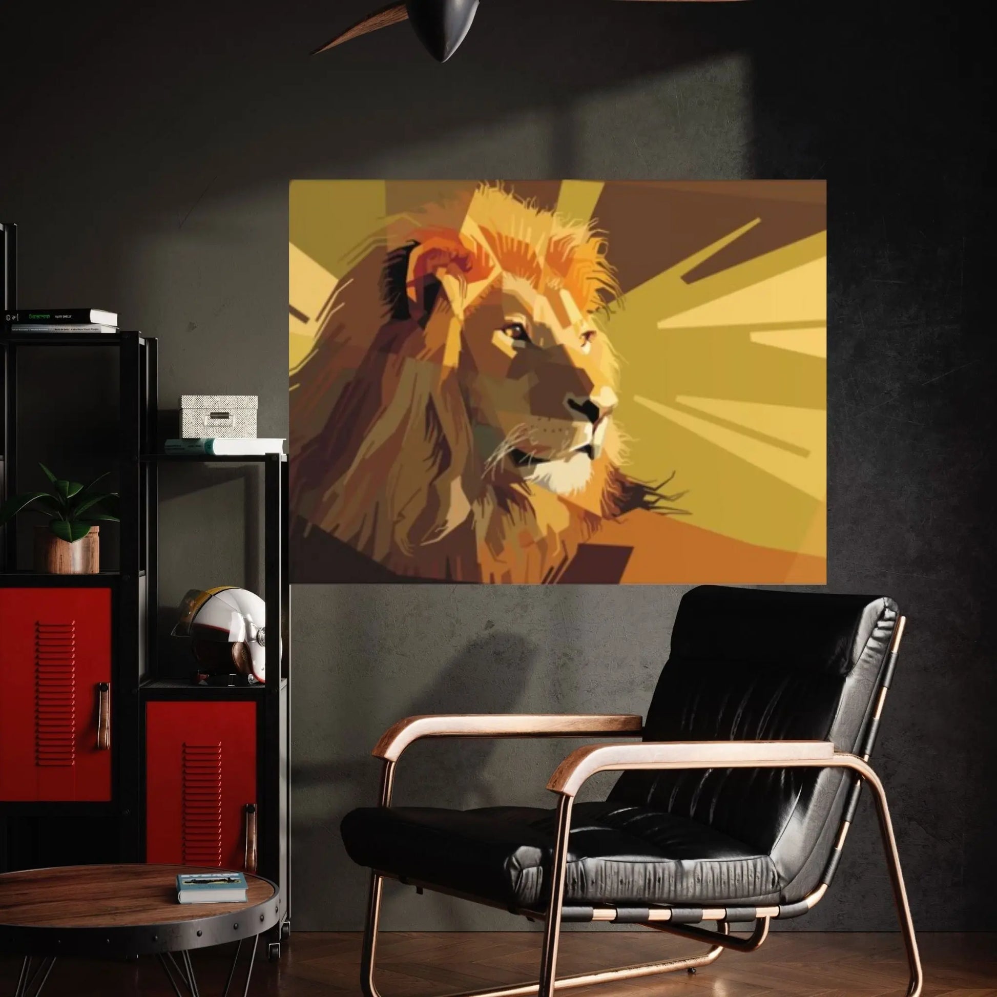 Lion Canvas Wall Art Animal Wall Art, Canvas Wall Art, Animal wall art decor Large lion art - Y Canvas