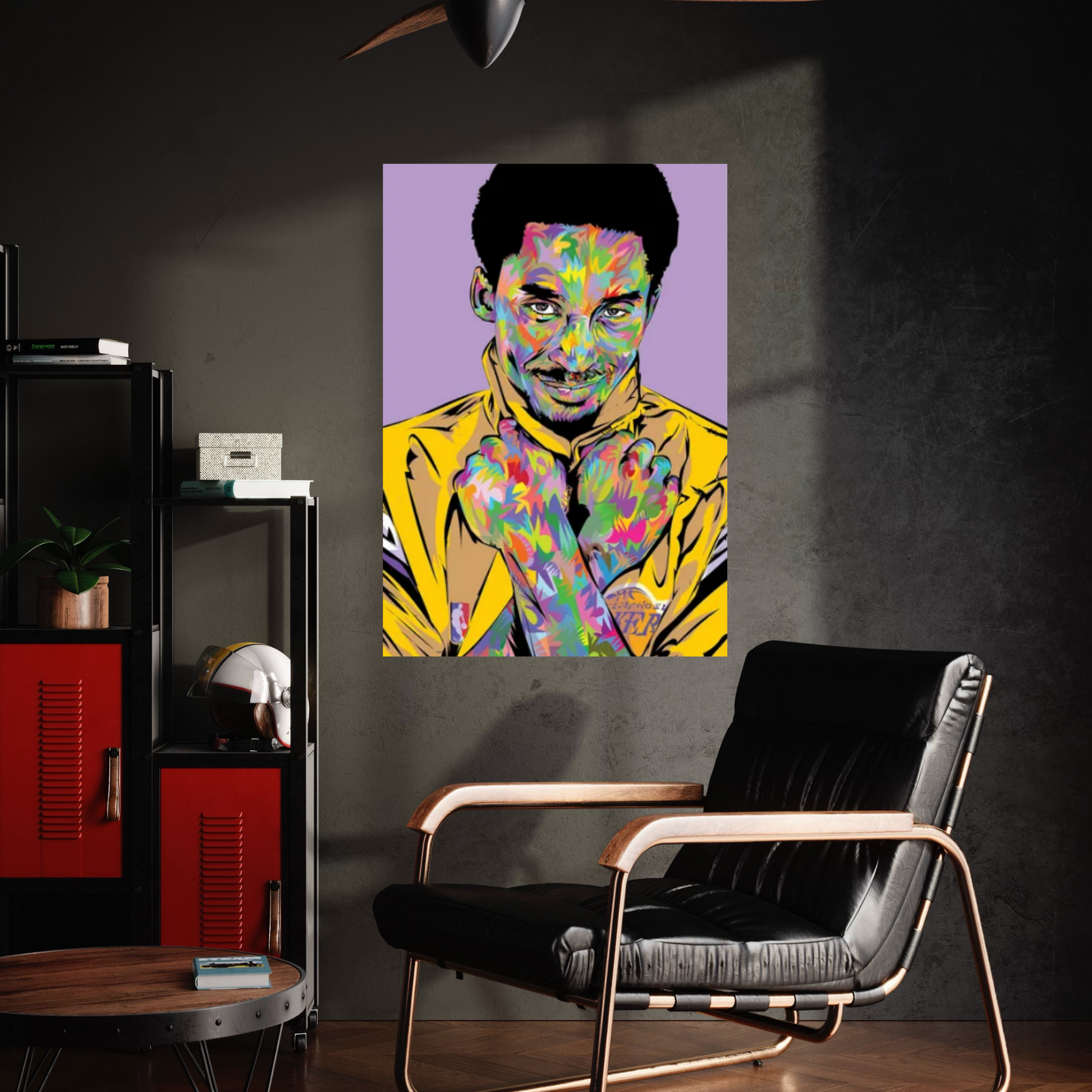 RIP Kobe Purple Canvas Wall Art - Y Canvas