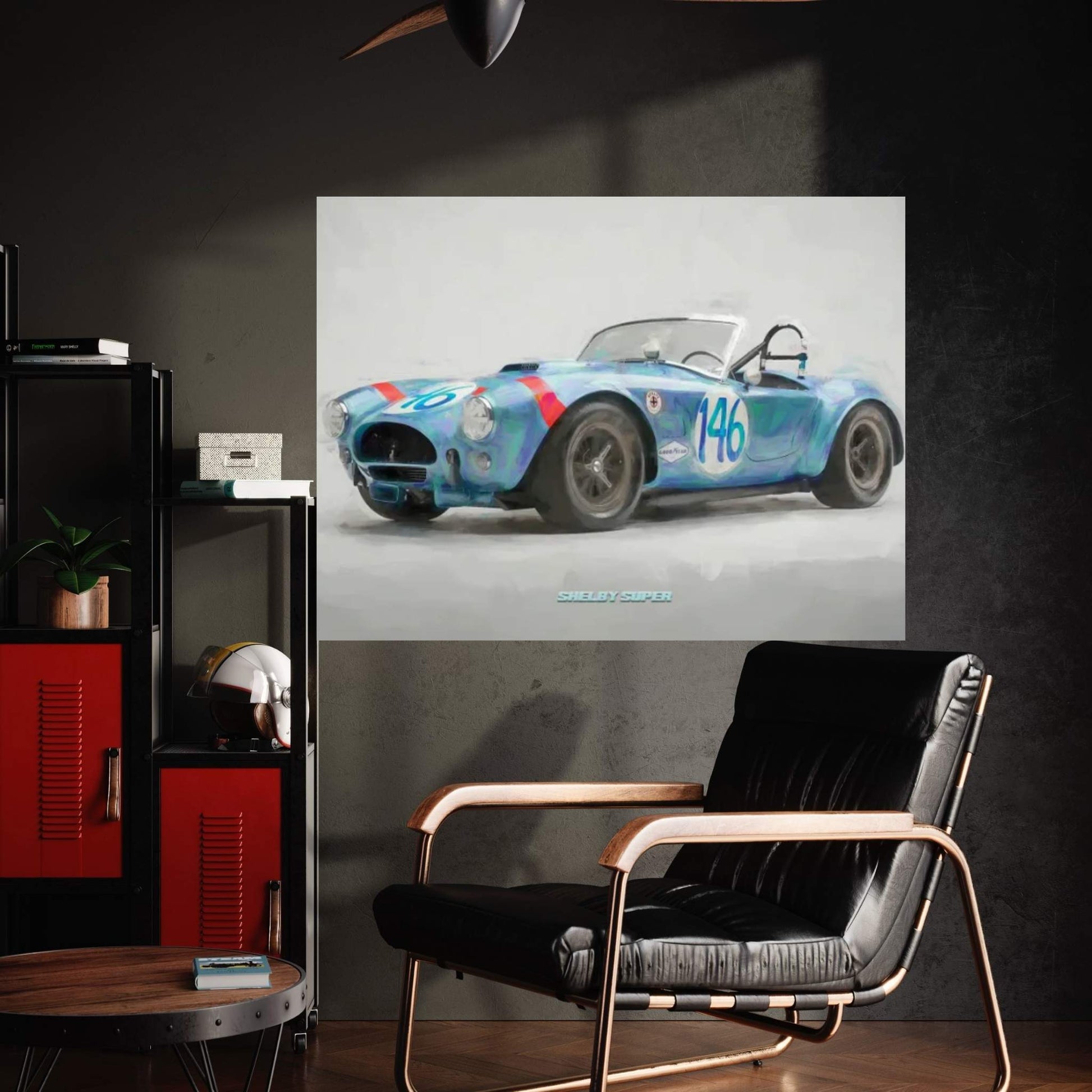 Shelby Super In Watercolor Canvas Wall Art - Y Canvas