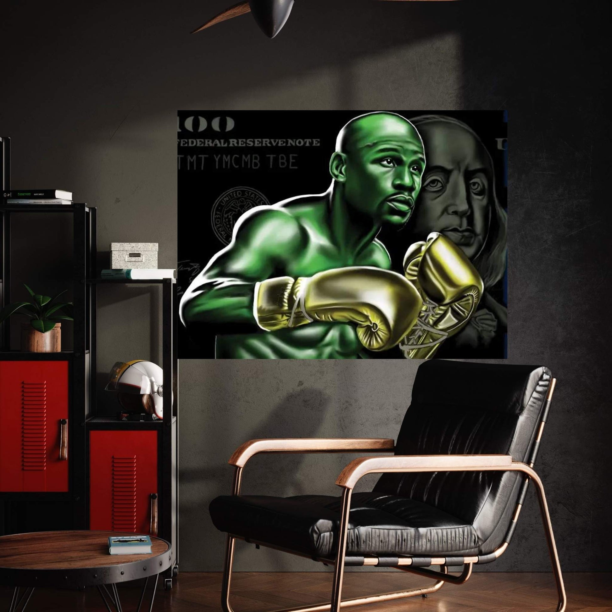 Floyd Mayweather-Money Canvas Wall Art - Y Canvas