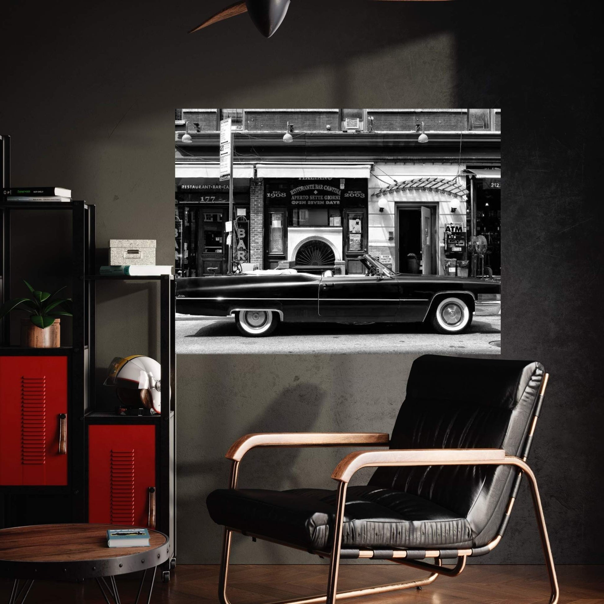 Black Cadillac Canvas Wall Art - Y Canvas