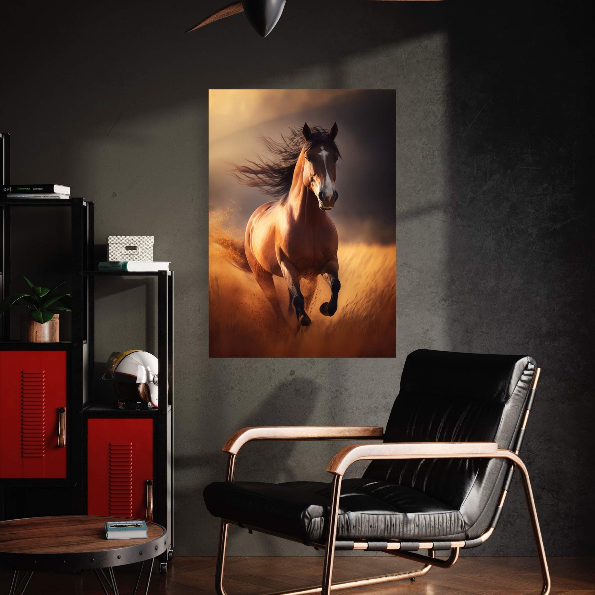 Beautiful Brown Horse Canvas Wall Art , Animal Wall Art - Y Canvas
