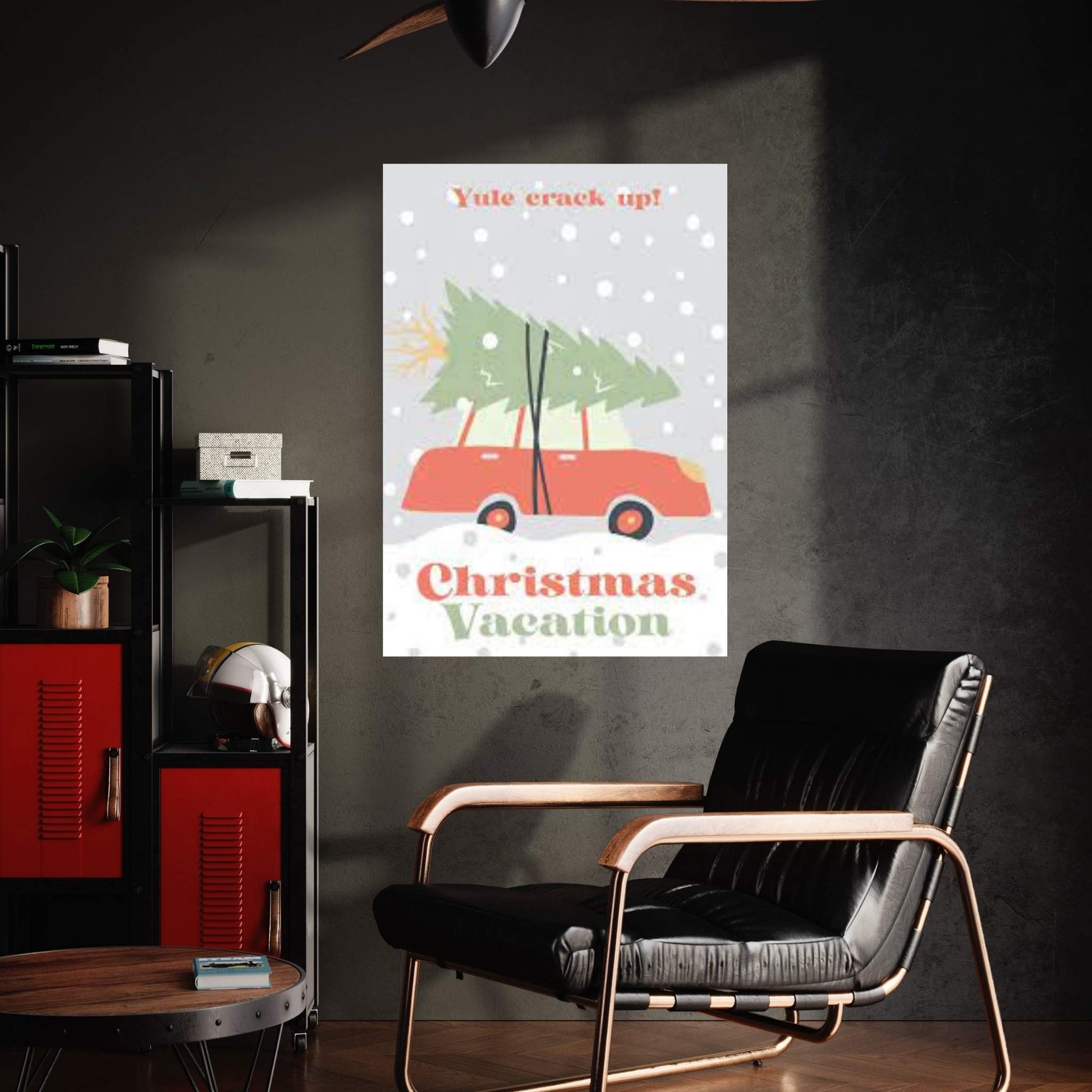 Christmas Vacation Minimalist Poster Canvas Wall Art - Y Canvas