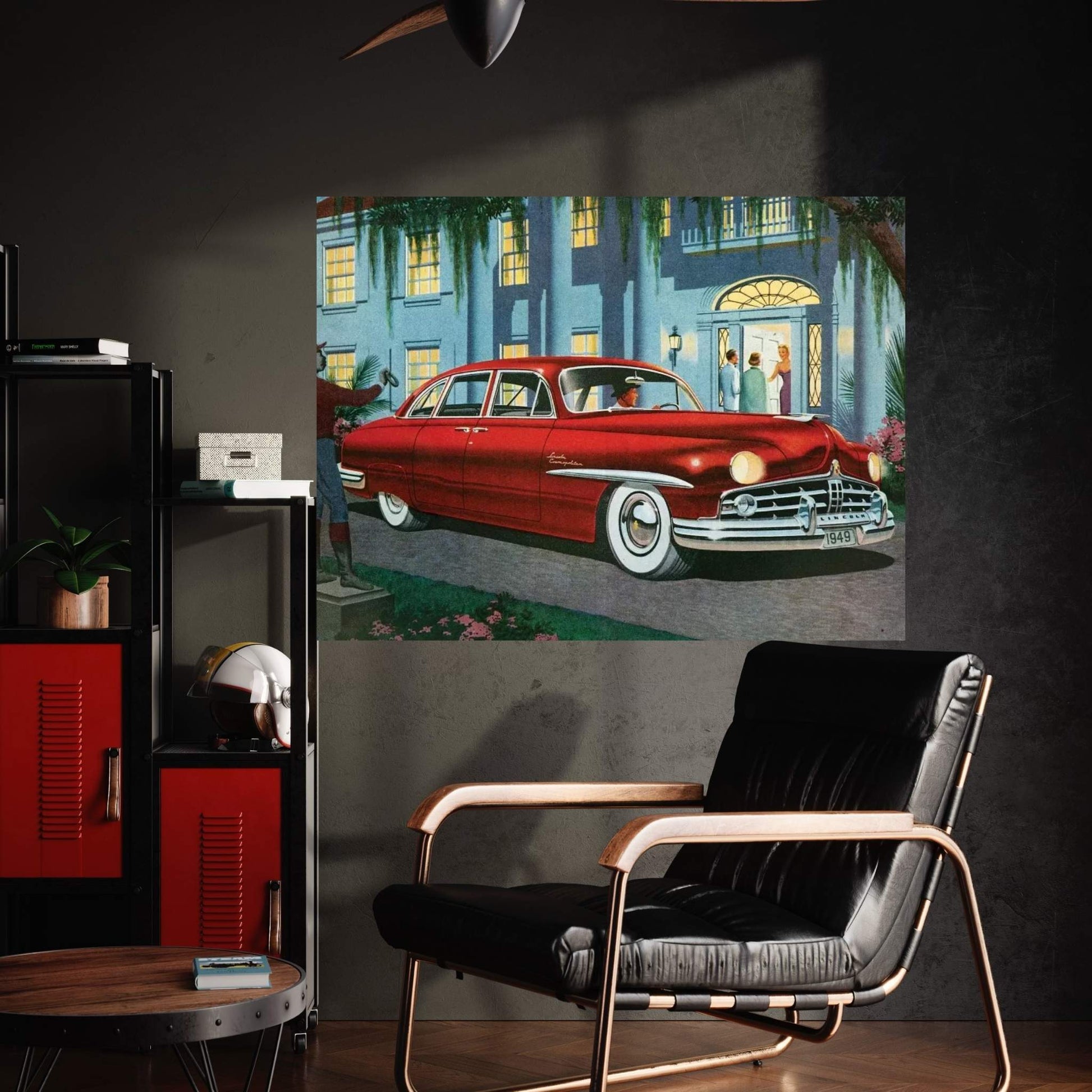 1949 Lincoln Magazine Advert Canvas Wall Art - Y Canvas