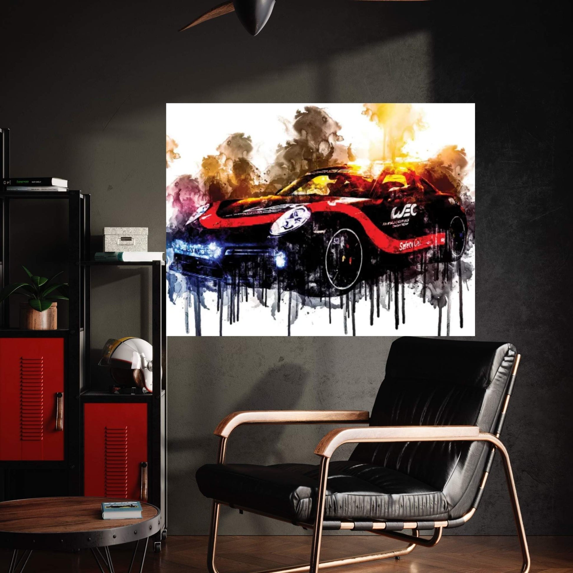 Car 2018 Porsche 911 Turbo WEC Safety Canvas Wall Art - Y Canvas