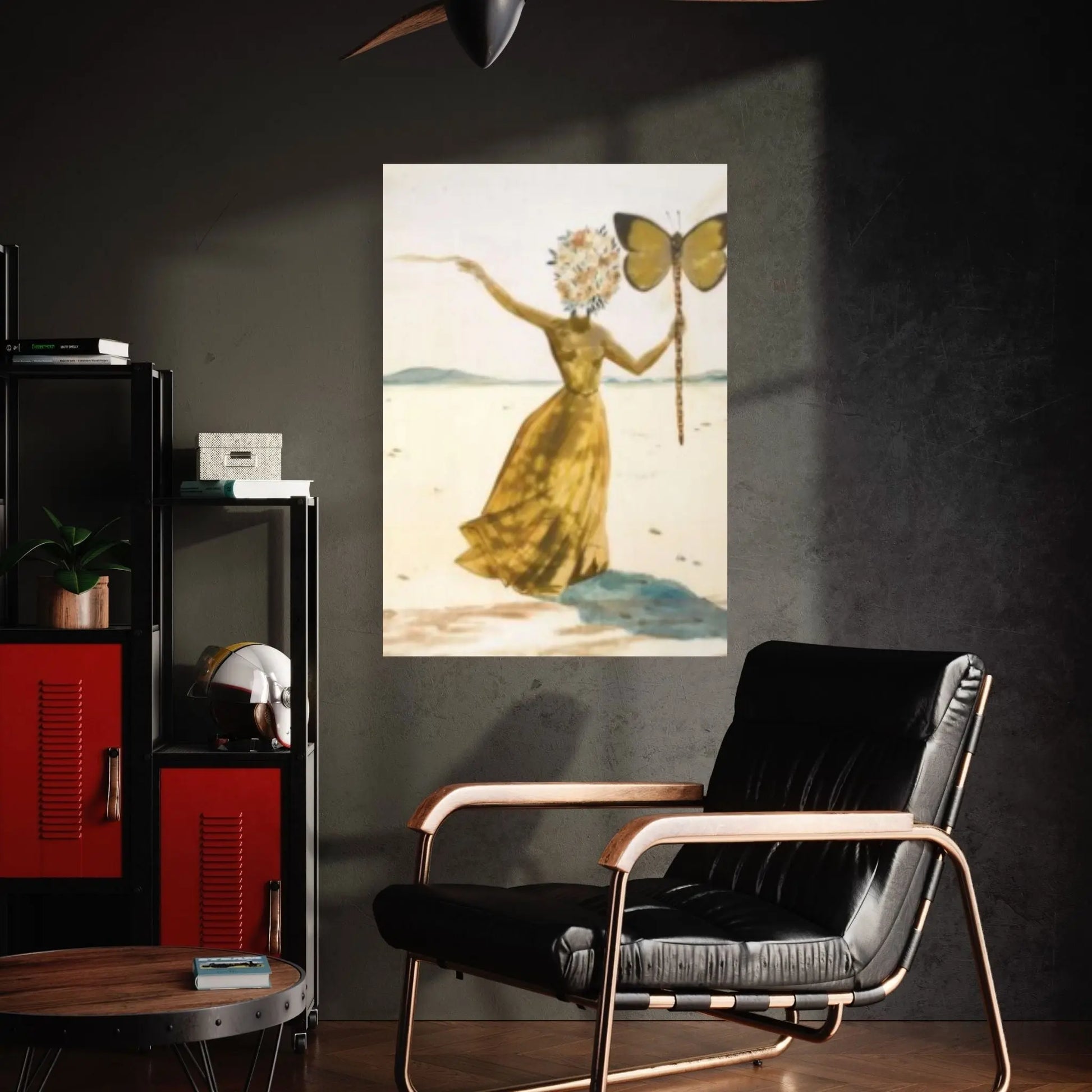Salvador Dali Butterfly Canvas Wall Art Print, Vintage Print, Dali Poster - Y Canvas