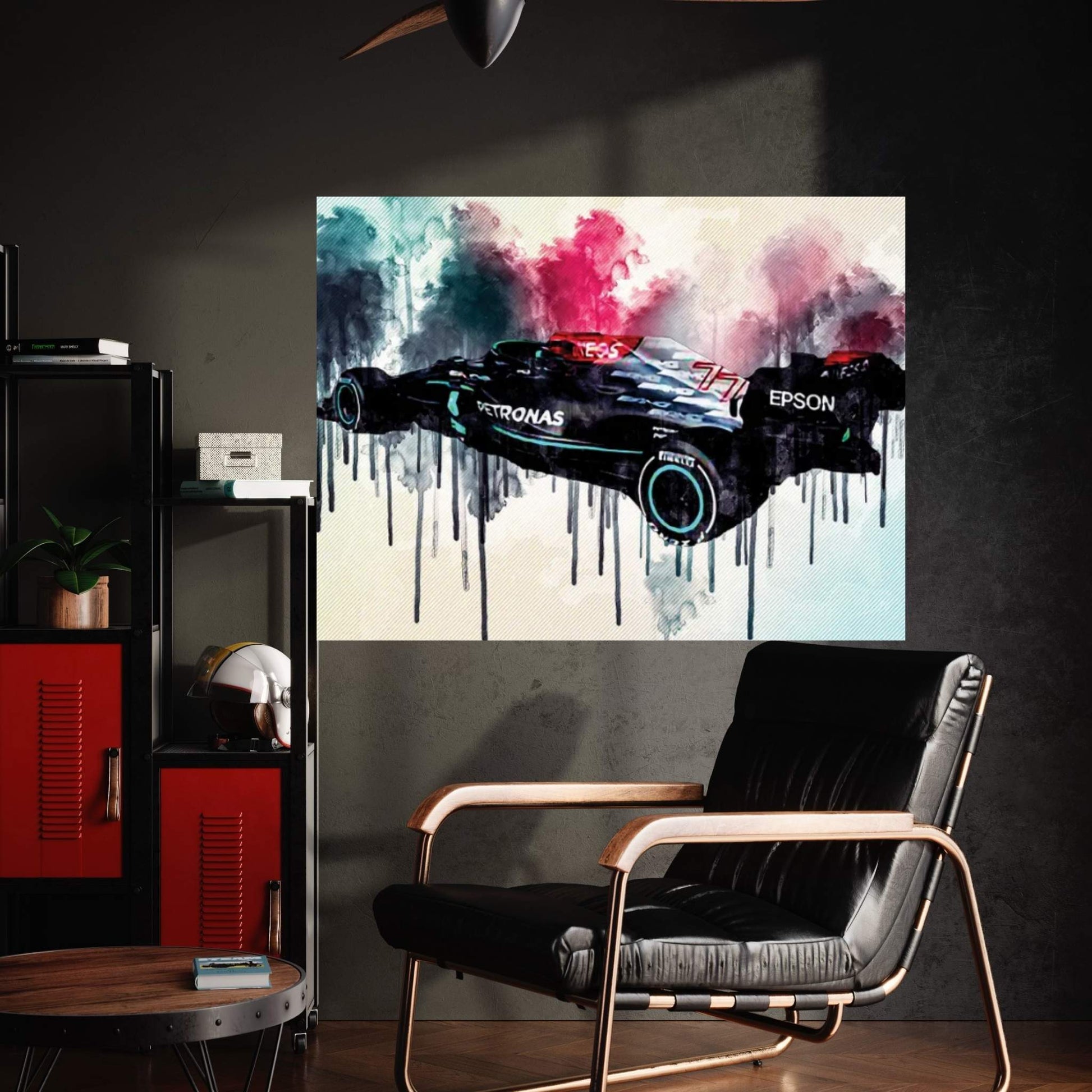 Mercedes-Amg F1 W12 E Performance 2021 Rear View Exterior F1 2021 Race Cars Formula 1 Canvas Wall Art - Y Canvas