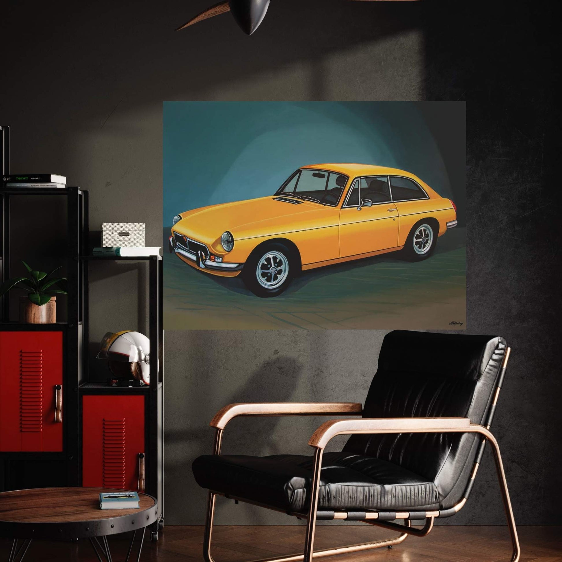 MGB GT 1966 Canvas Wall Art - Y Canvas
