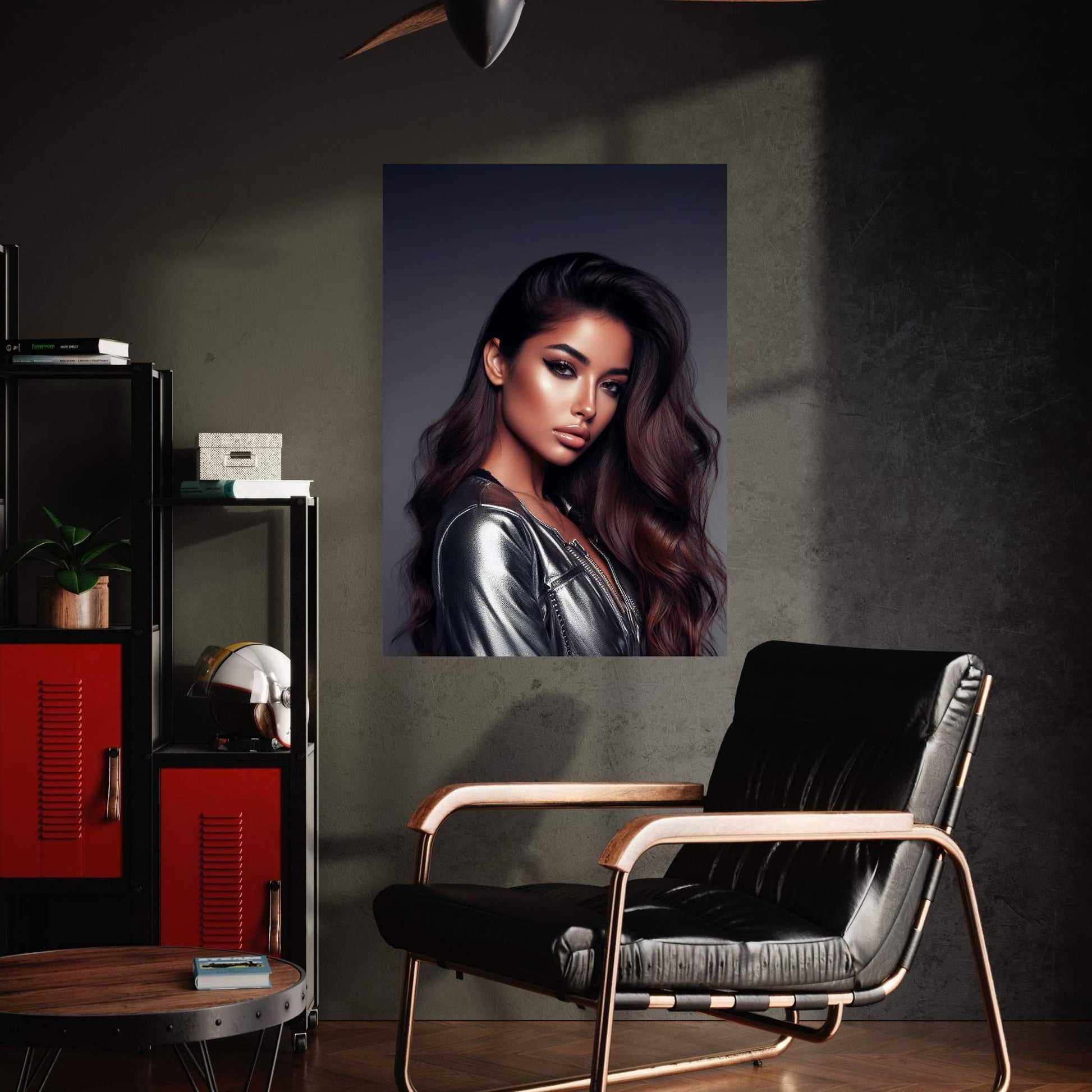 Cool Woman Portrait Canvas Wall Art Print - Y Canvas