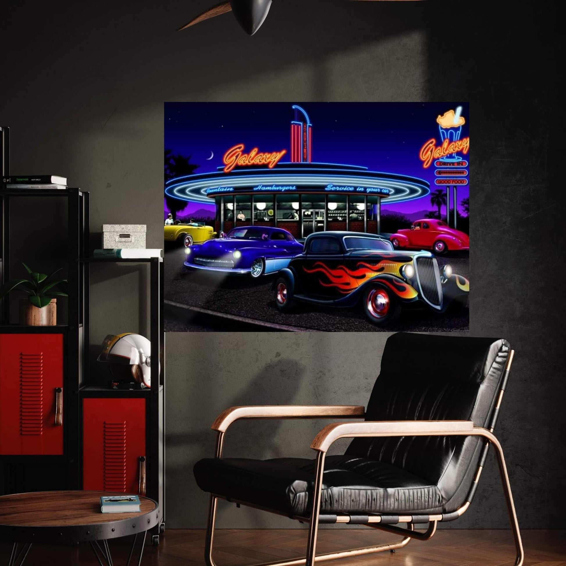 Galaxy Diner I Canvas Wall Art - Y Canvas