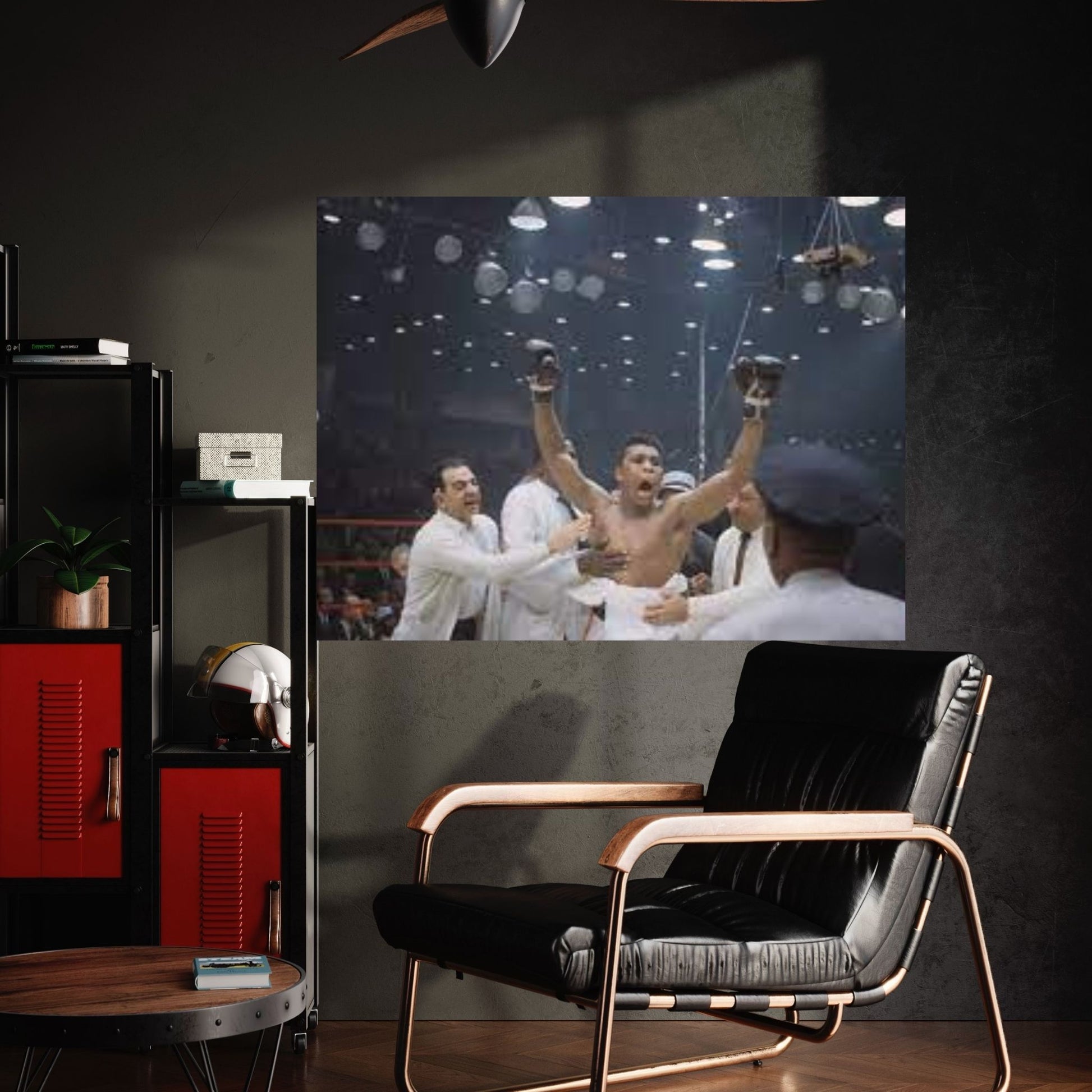 Jubilant Victory Celebration, February 25th, 1964 Canvas Wall Art - Y Canvas