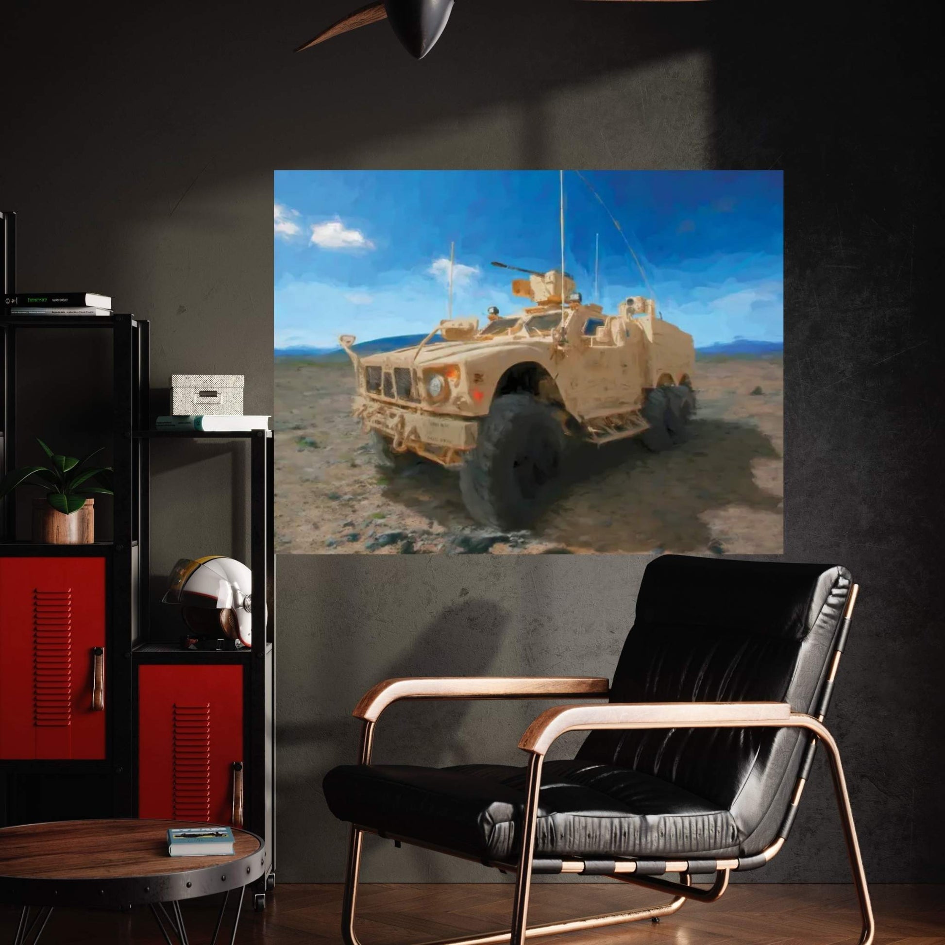 Gun Military Vehicle Canvas Wall Art - Y Canvas