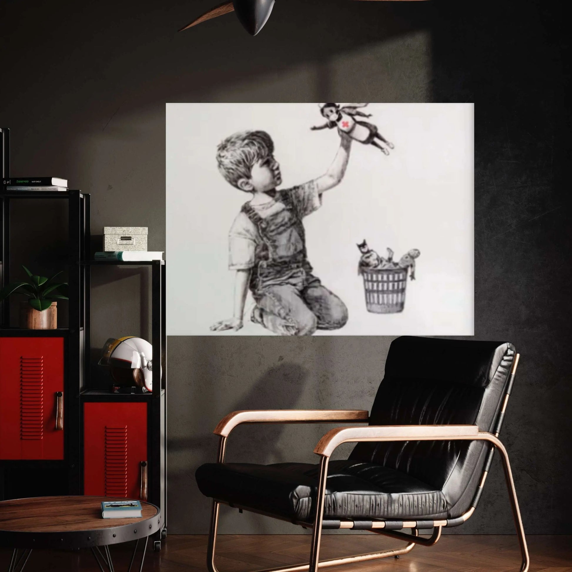 Banksy Game Changer Wall Art - Black and White Wall Art, Nurse Appreciation, Nurse Graduation Gift - Y Canvas