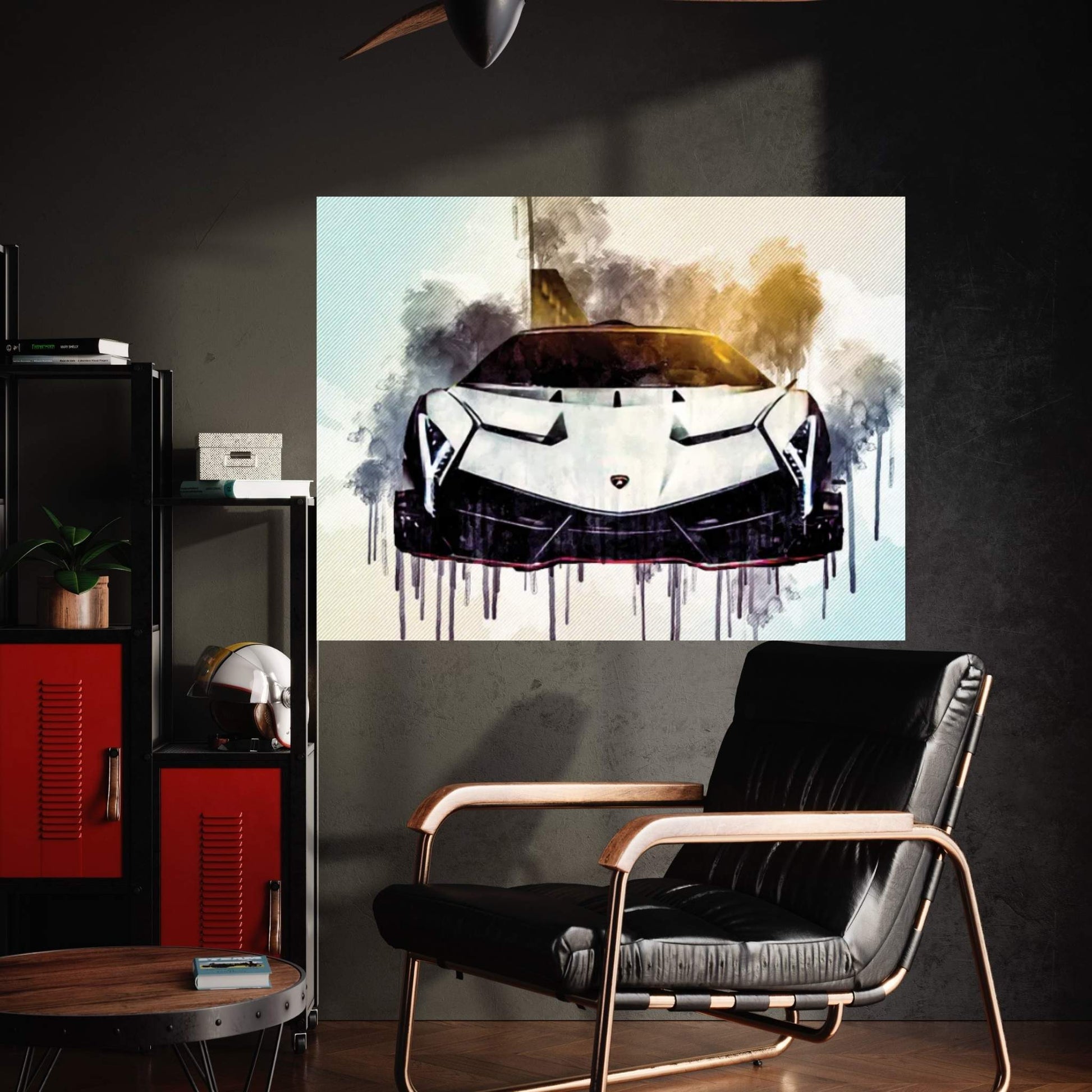 Lamborghini Veneno 2017 Vag White Veneno Front View Supercar Italian Sports Cars Hypercar Canvas Wall Art - Y Canvas