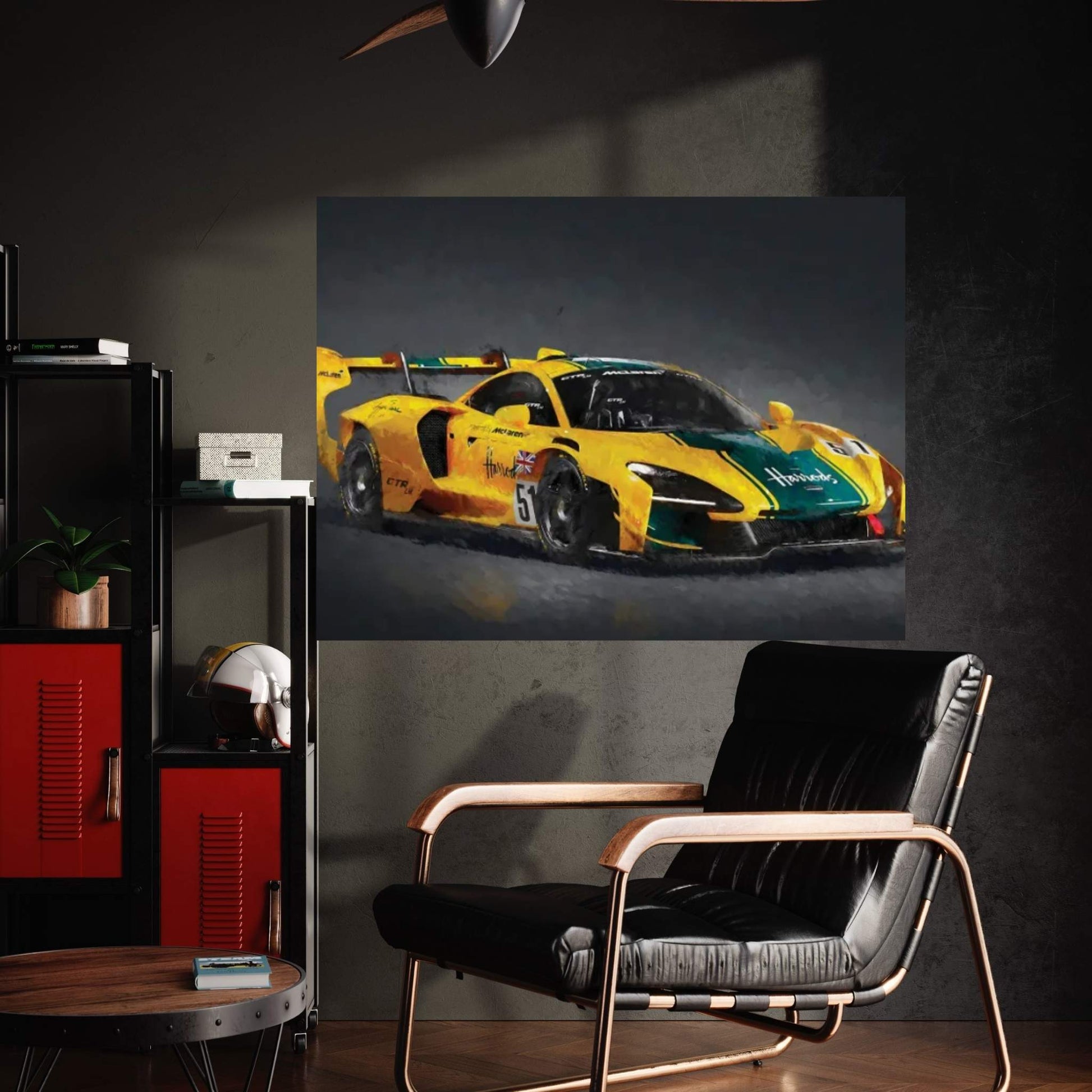 Mclaren F1 Ayrton Senna Canvas Wall Art - Y Canvas