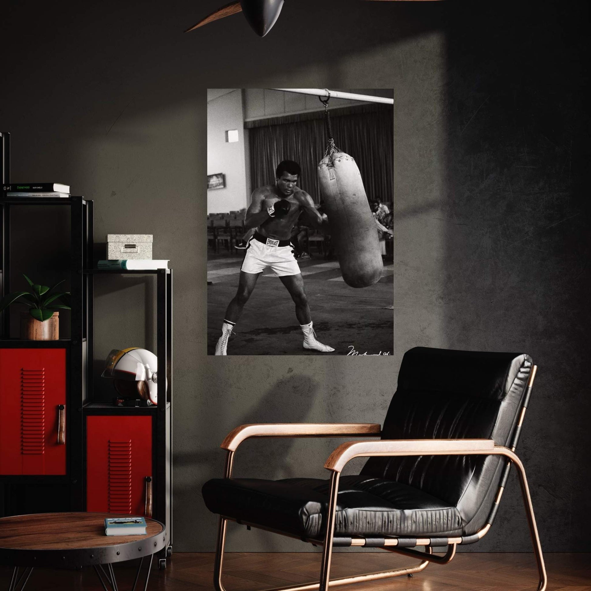 Ali Training in Zaire Canvas Wall Art - Y Canvas