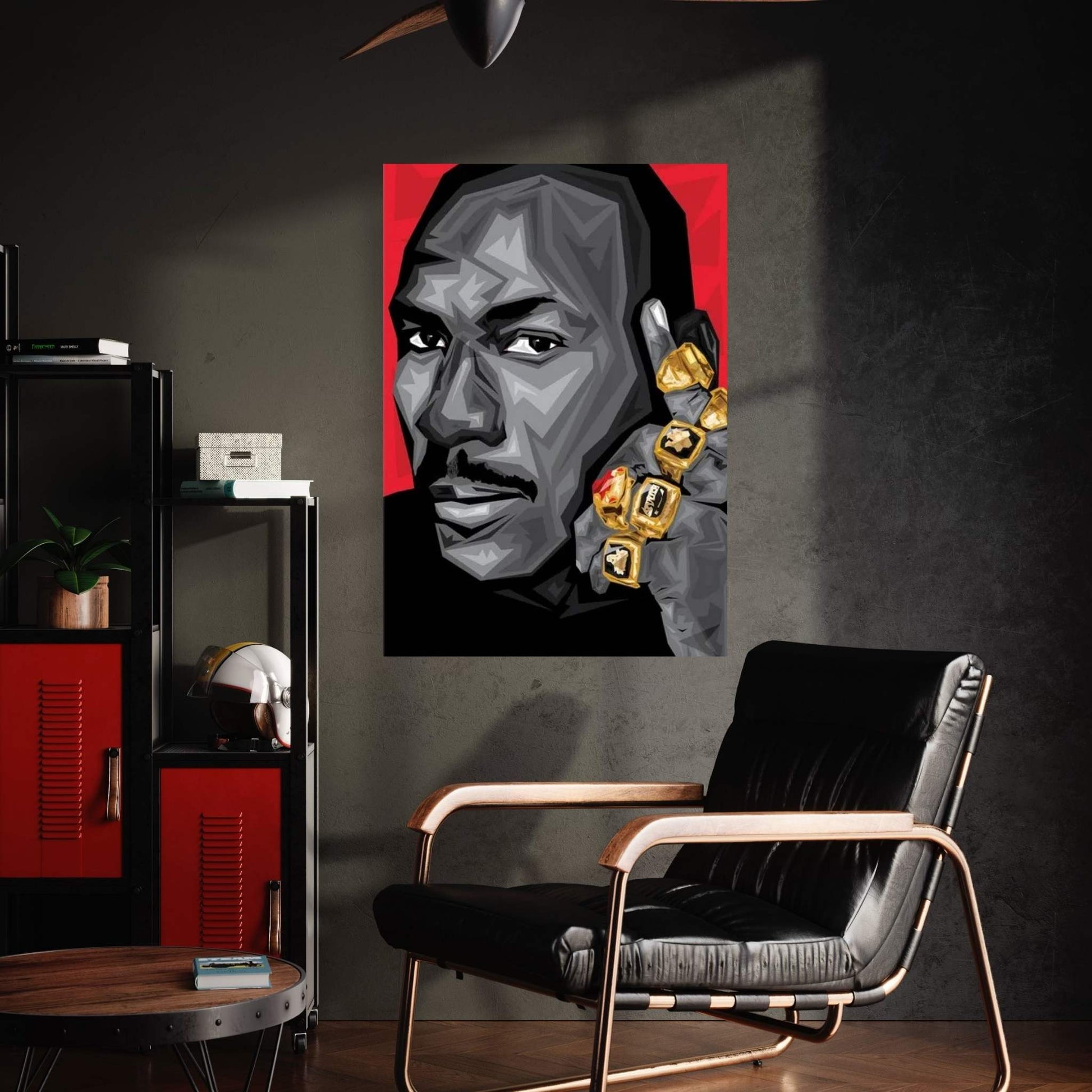 GOAT MJ Canvas Wall Art - Y Canvas
