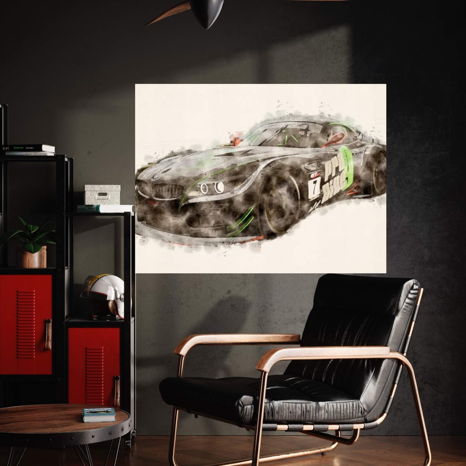 BMW Project CARS Black Canvas Wall Art - Y Canvas